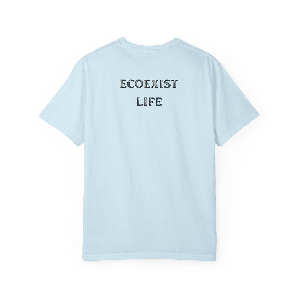 Bigfoot Eco-Trail T-Shirt — "ECOXIST" Front & "Livin' The Wild Life" Back
