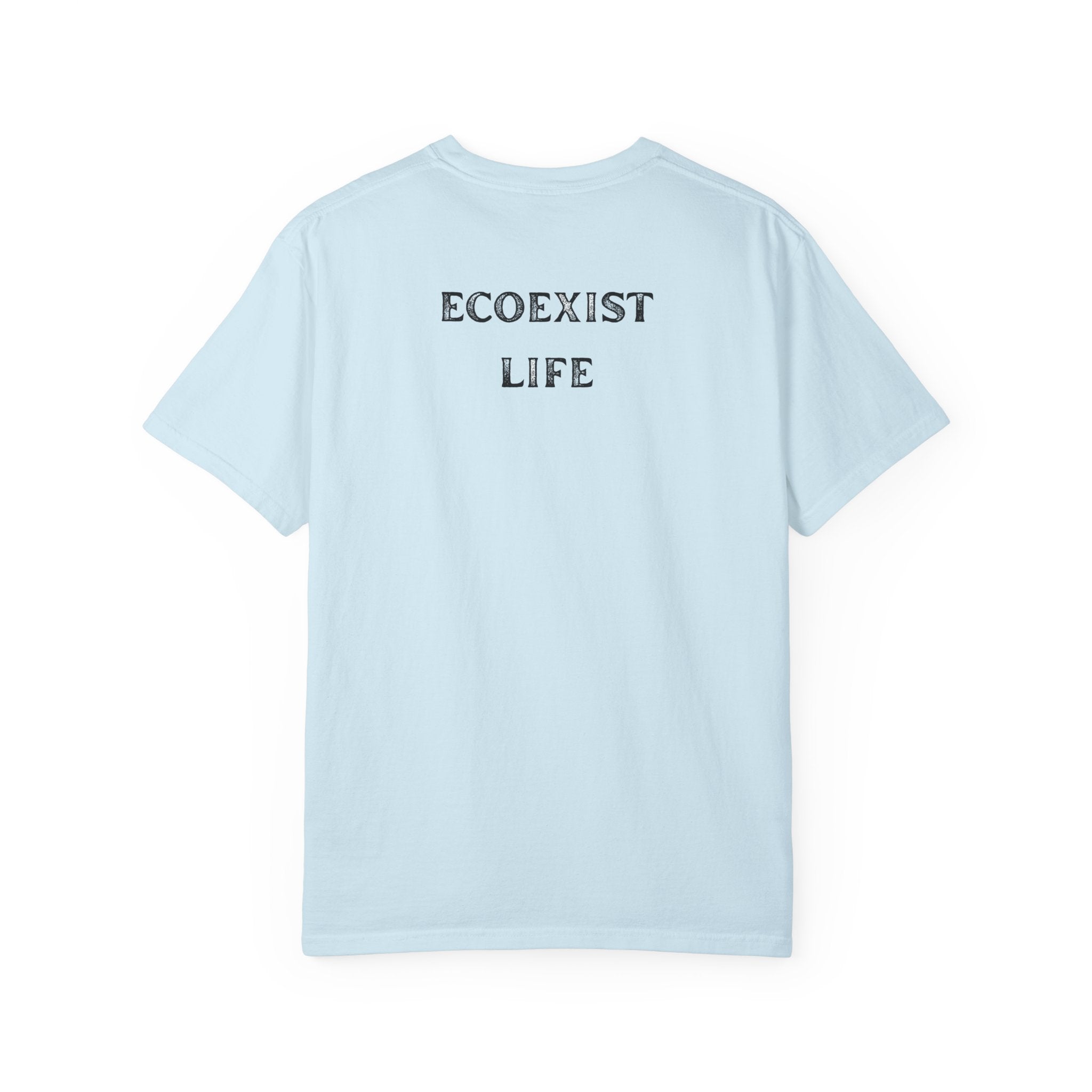 Bigfoot Eco-Trail T-Shirt — "ECOXIST" Front & "Livin' The Wild Life" Back