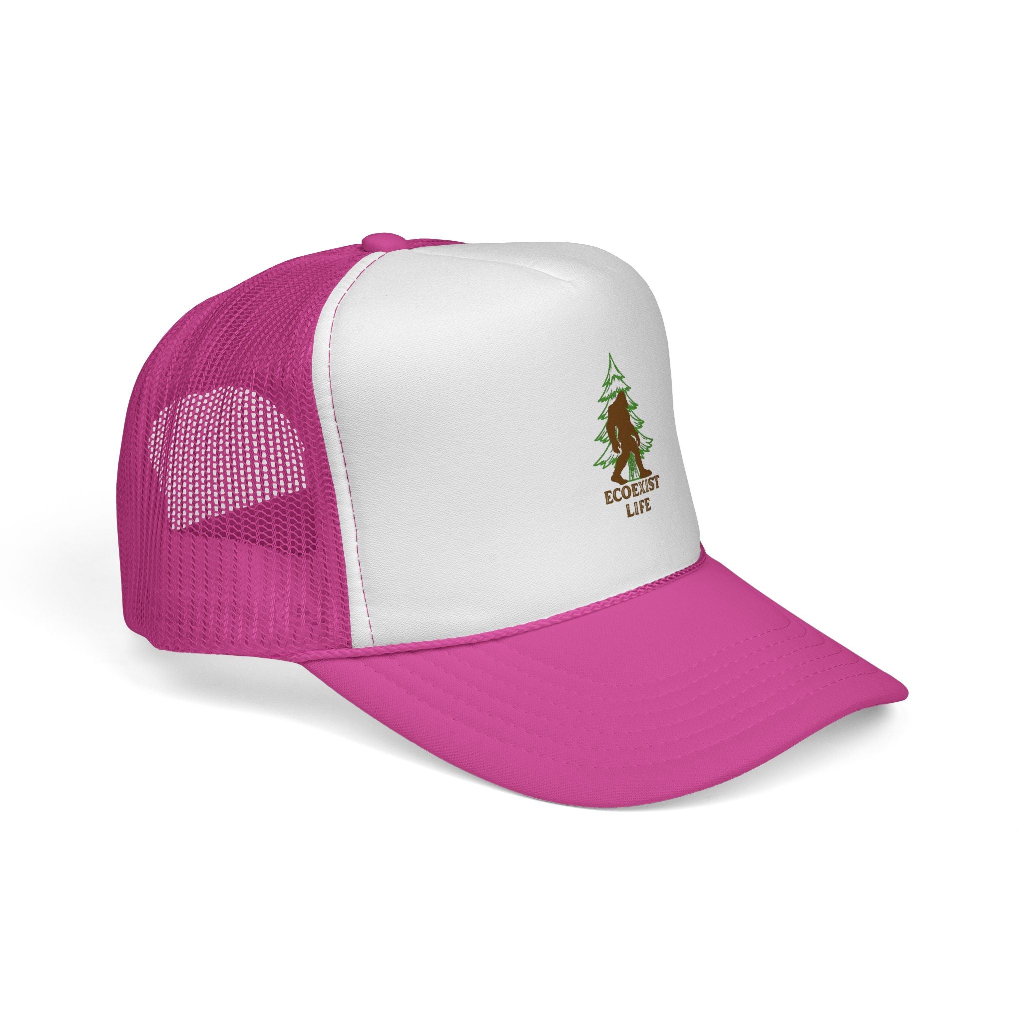 Bigfoot Forest Trucker Cap - Sasquatch Woodland Mesh Hat