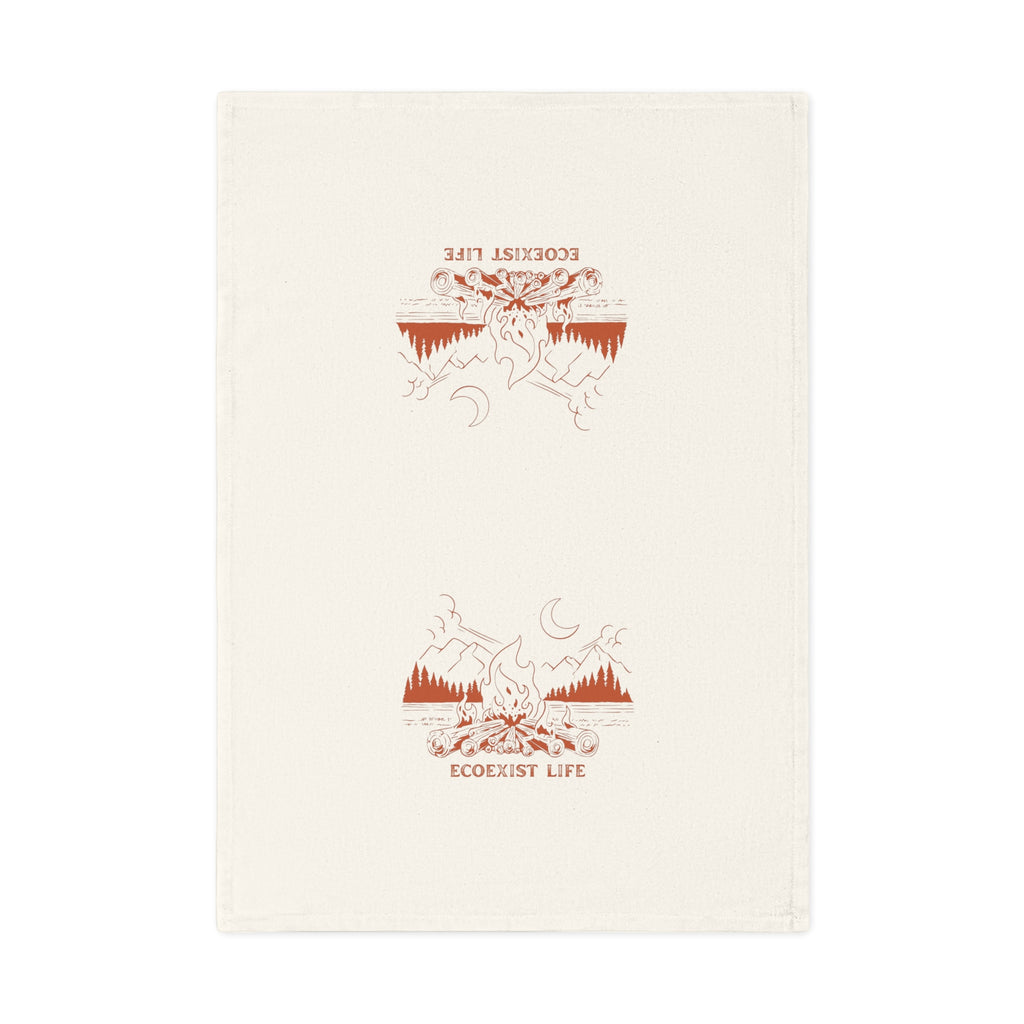 Ecoexist Life Cotton Tea Towel — Rustic Mountain & Moon Kitchen Towel