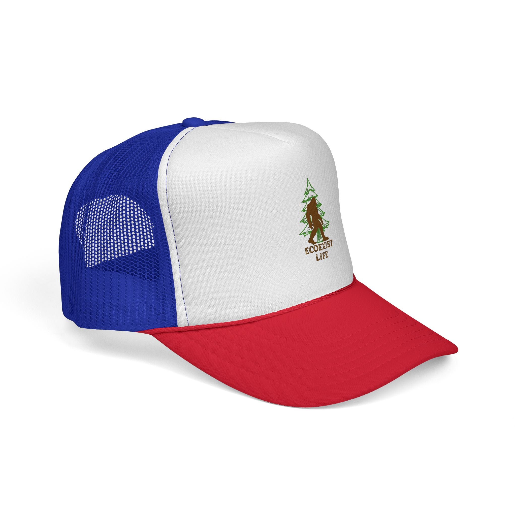 Bigfoot Forest Trucker Cap - Sasquatch Woodland Mesh Hat