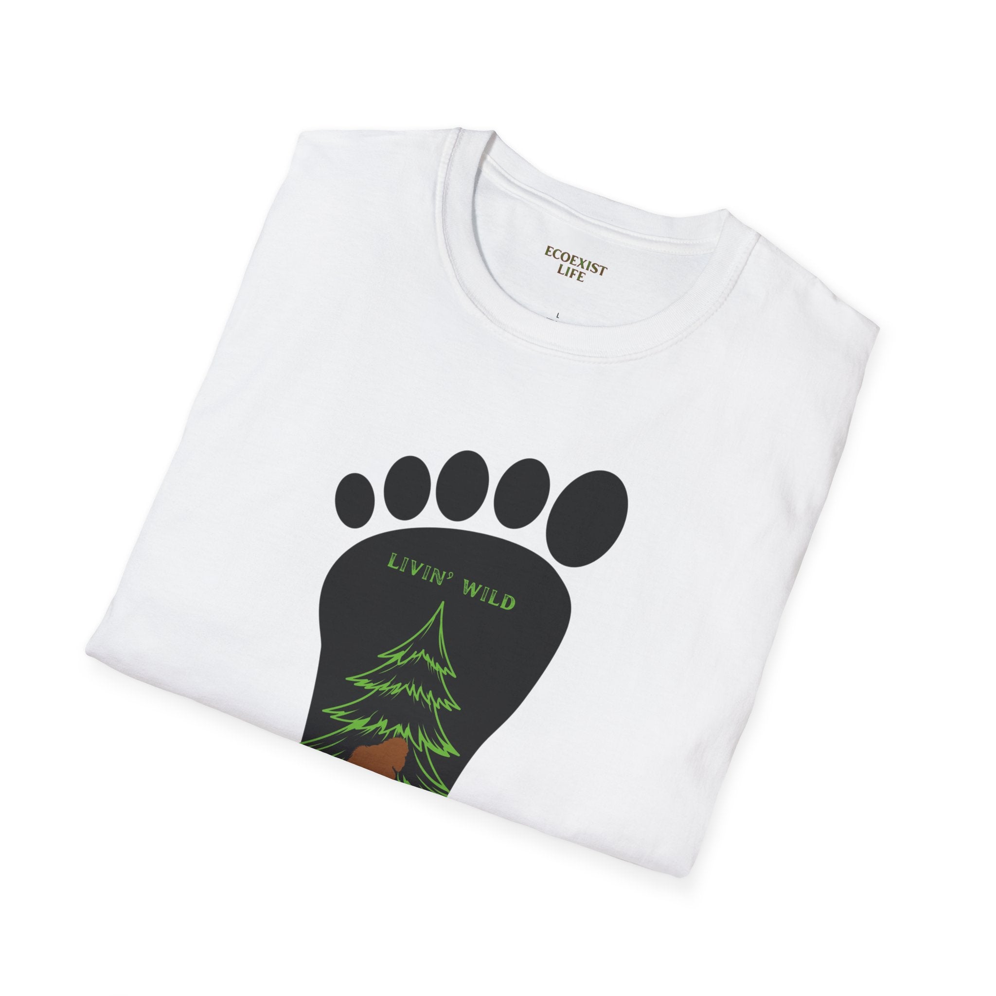 Bigfoot Footprint T‑Shirt – Ecoexist Life Tee