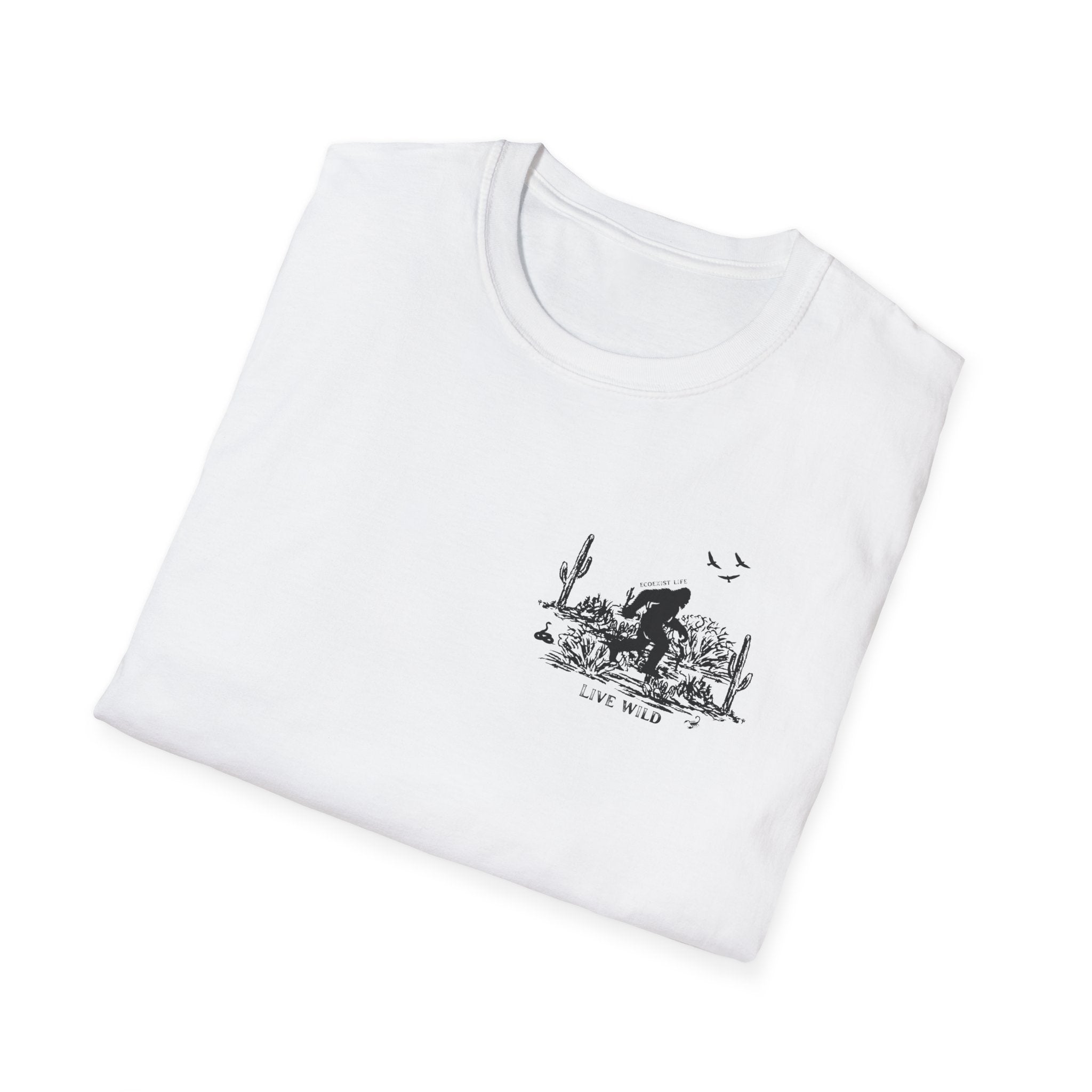 T‑Shirt — Desert Sasquatch Graphic Tee; ecoexist