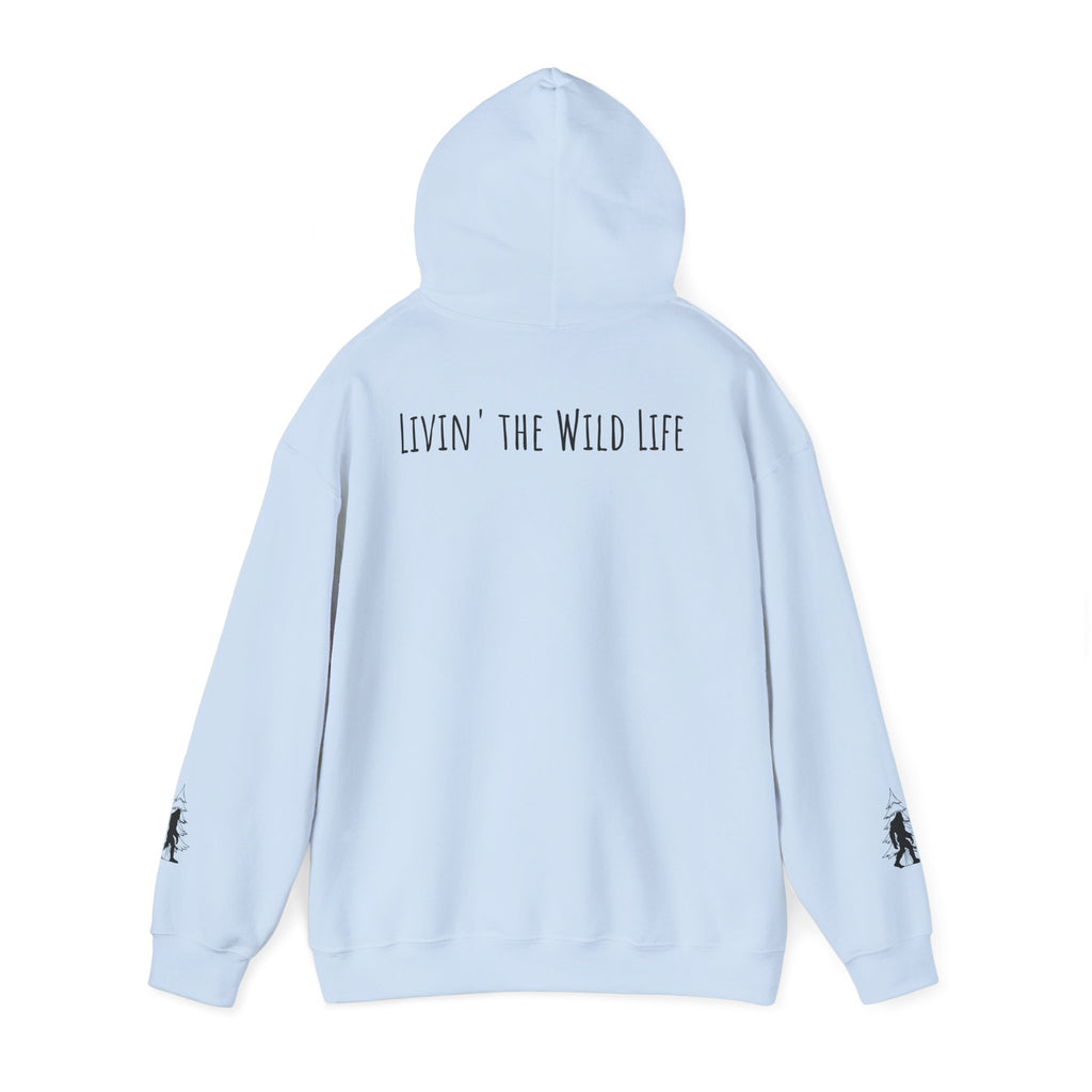 EcoExist Hoodie — "Livin' the Wild Life" Graphic Pullover