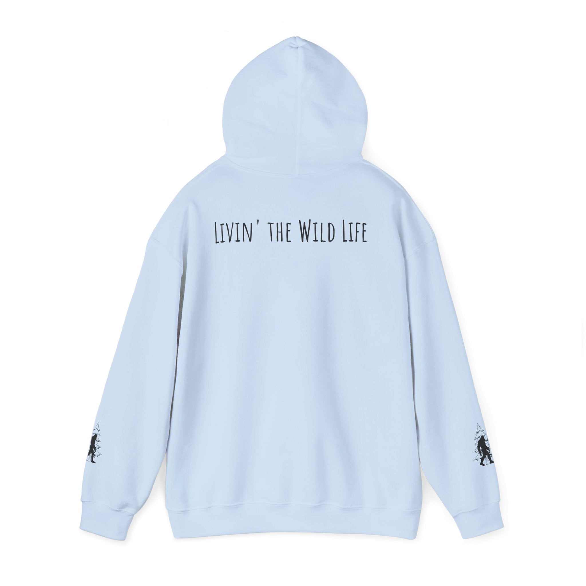 EcoExist Hoodie — "Livin' the Wild Life" Graphic Pullover