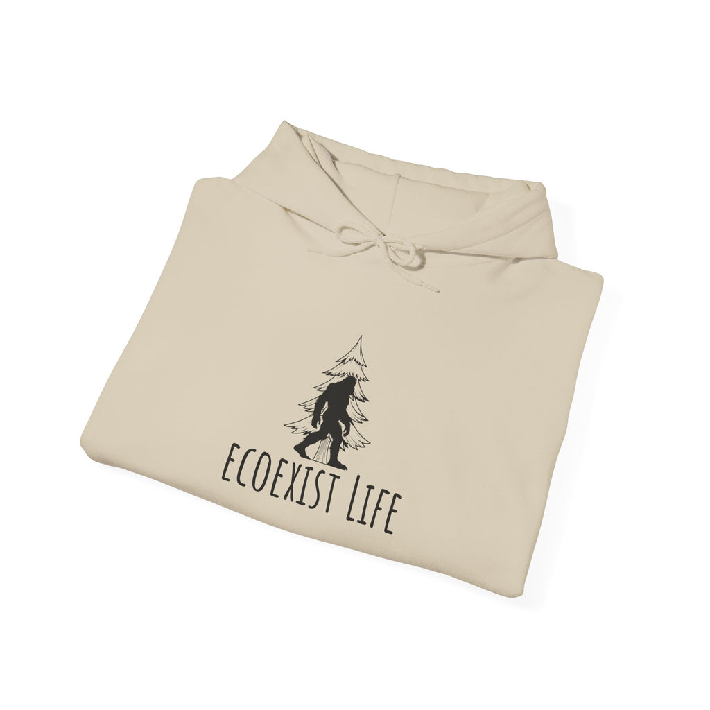 EcoExist Hoodie — "Livin' the Wild Life" Graphic Pullover
