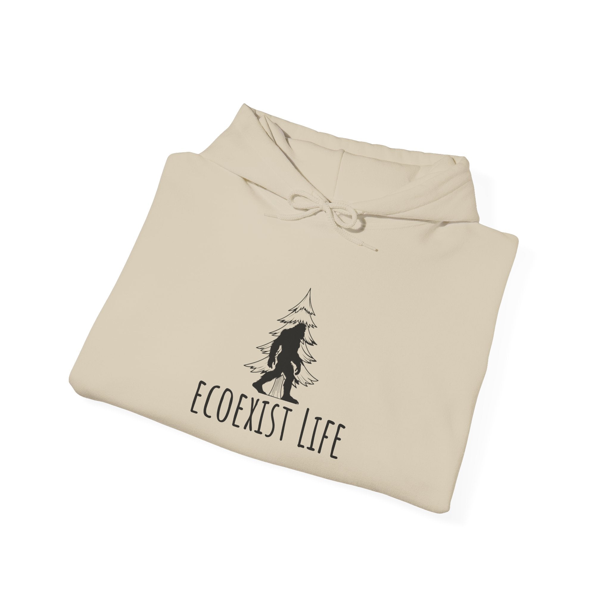 EcoExist Hoodie — "Livin' the Wild Life" Graphic Pullover