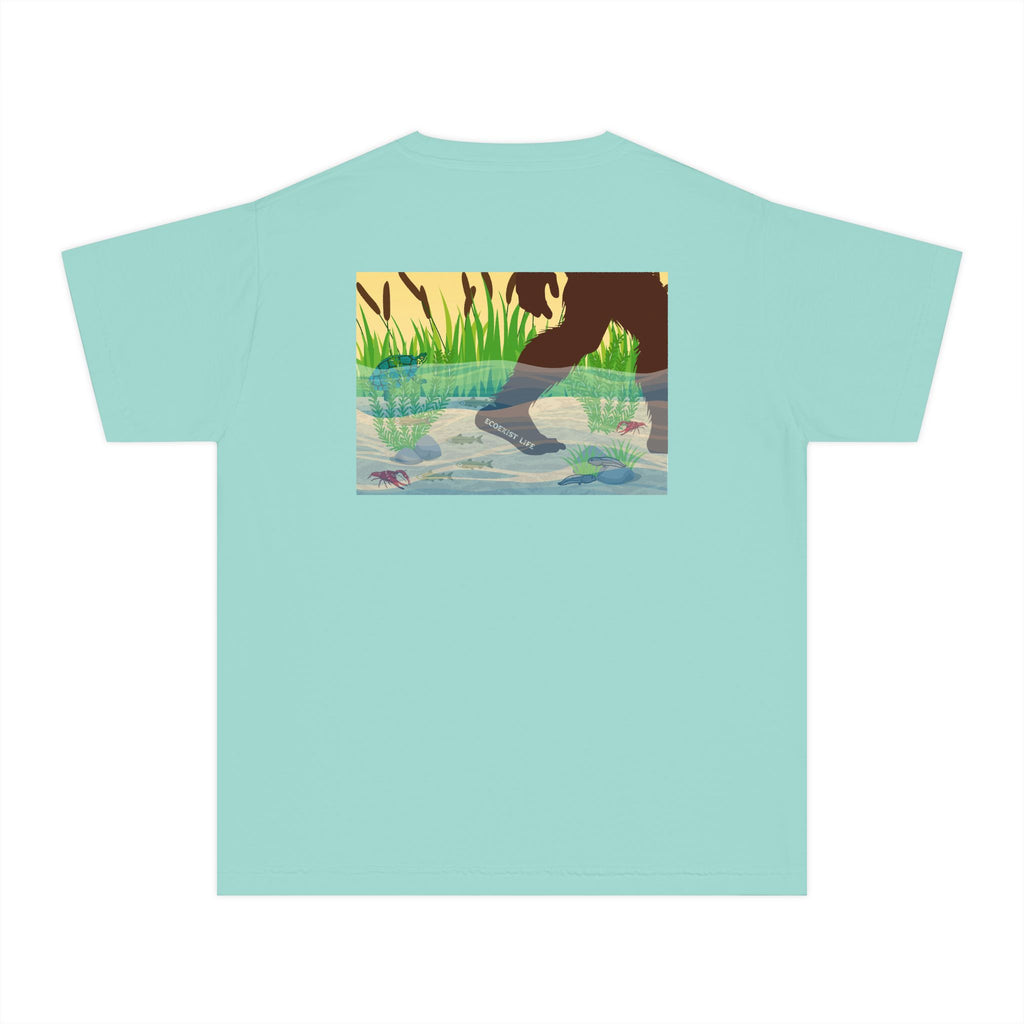 Ecoexist Life Youth Tee — 'Livin' the Wild Life' Pond Graphic