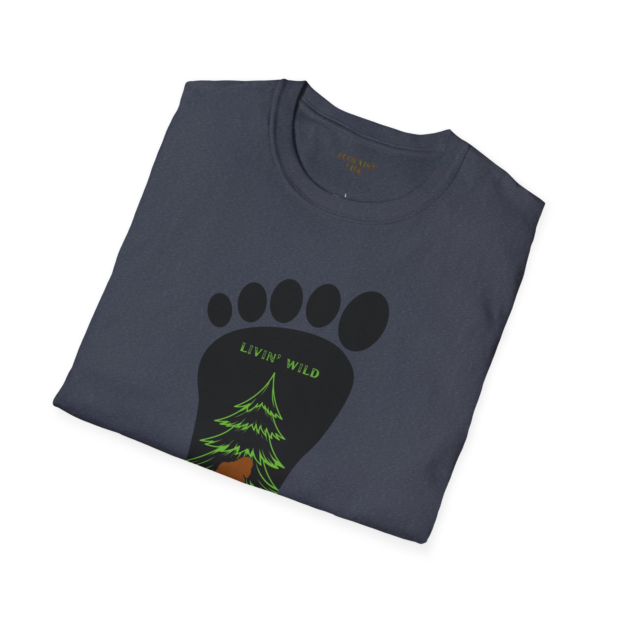 Bigfoot Footprint T‑Shirt – Ecoexist Life Tee