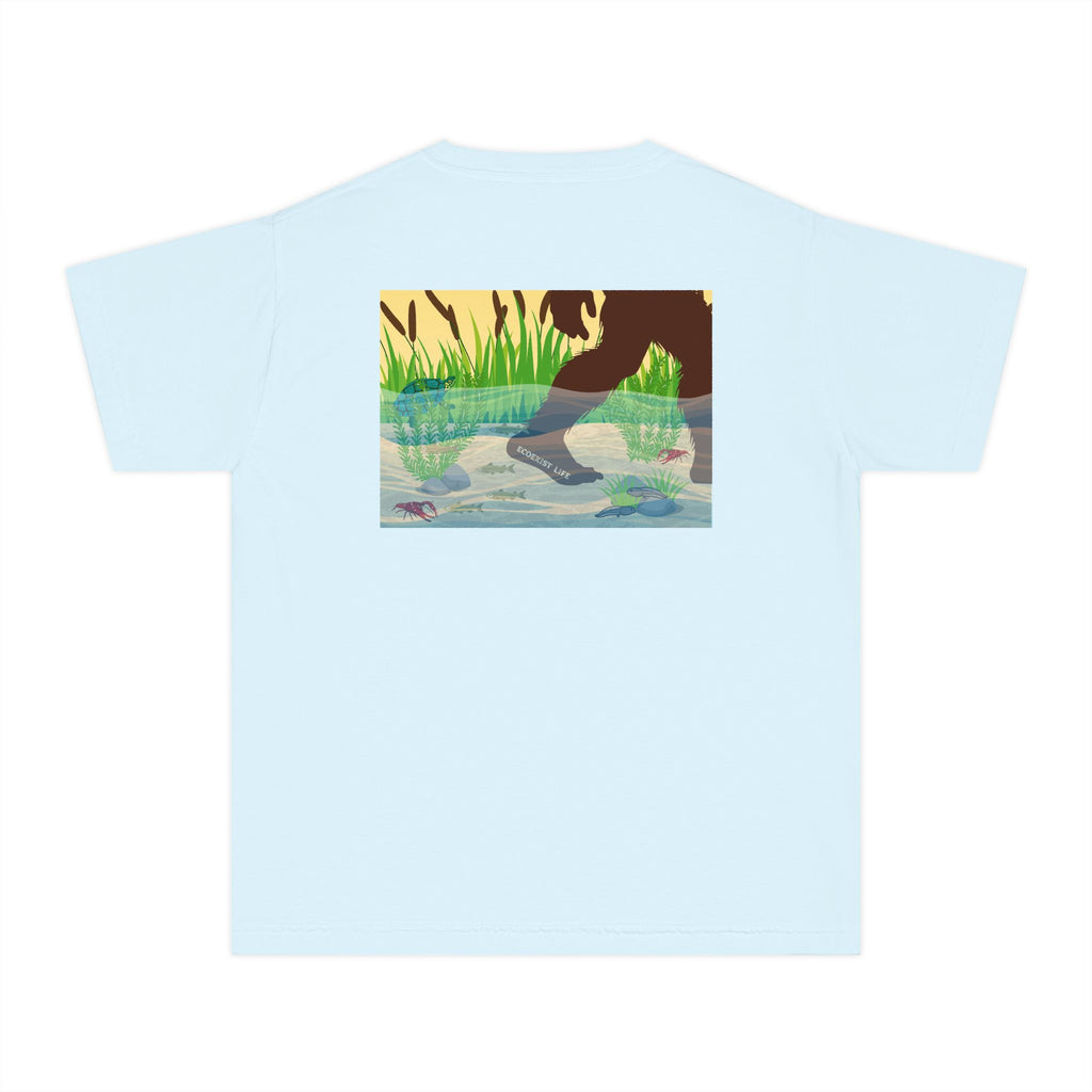 Ecoexist Life Youth Tee — 'Livin' the Wild Life' Pond Graphic