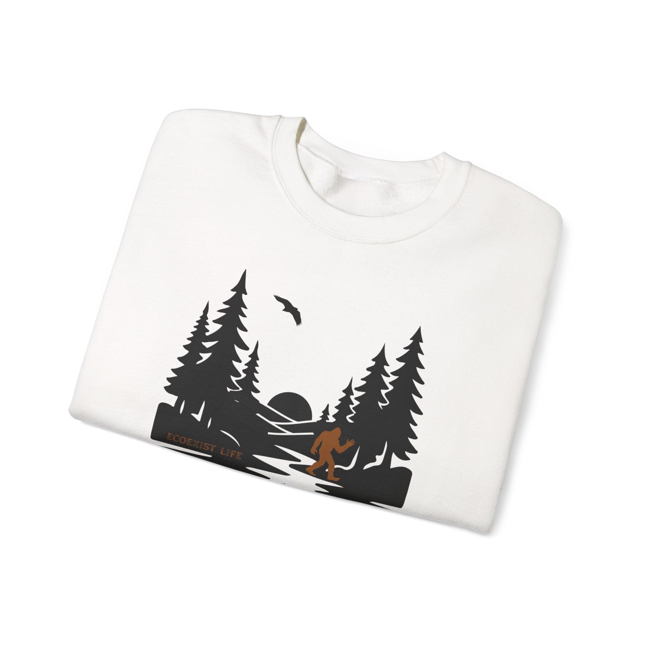 Wildlife Lake Scene Sweatshirt — Livin the Wild Life Crewneck-Ecoexist Life