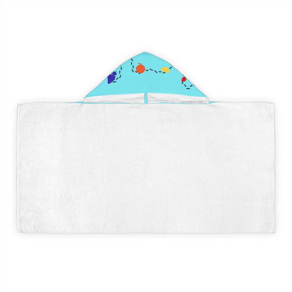 Youth Hooded Towel — 'Ecoexist Life' Colorful Sea Turtle Swim Wrap
