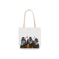 Canvas Tote — Forest Sasquatch Design with Wildlife Silhouettes-Ecoexist