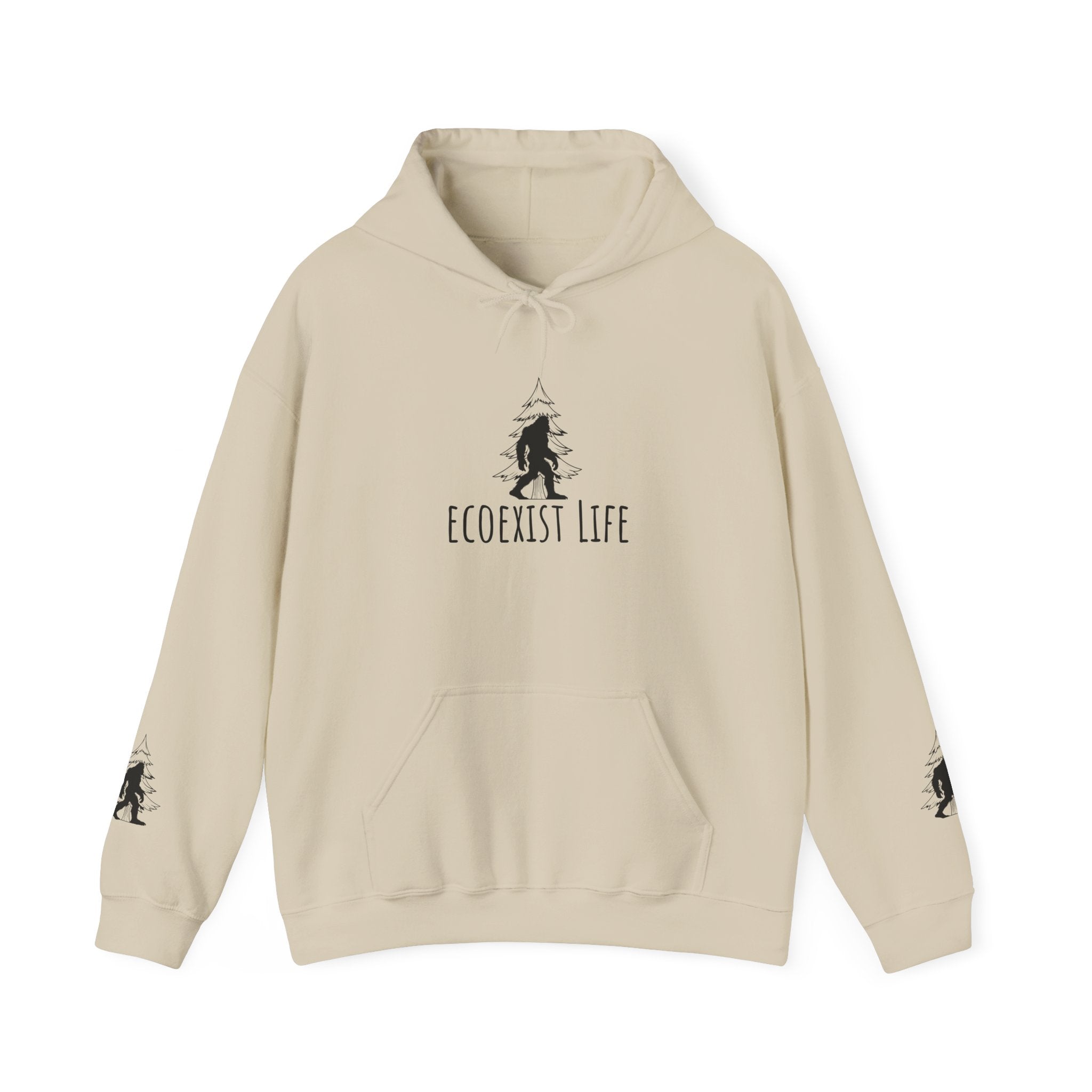 EcoExist Hoodie — "Livin' the Wild Life" Graphic Pullover