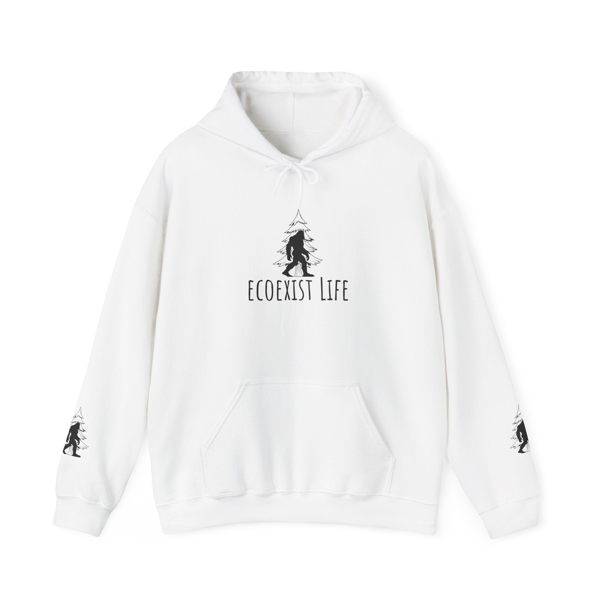 EcoExist Hoodie — "Livin' the Wild Life" Graphic Pullover