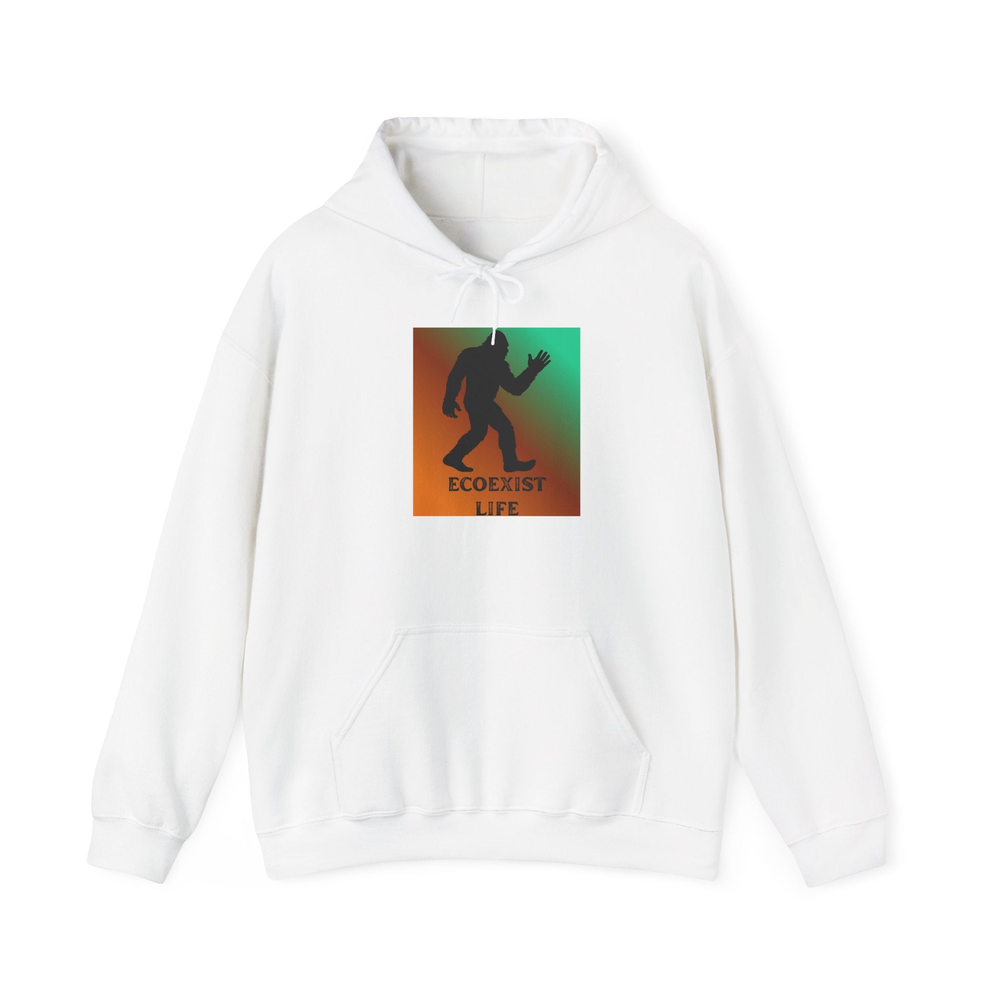 Ecoexist Life Bigfoot Hoodie — Sasquatch Environmental Awareness Sweatshirt