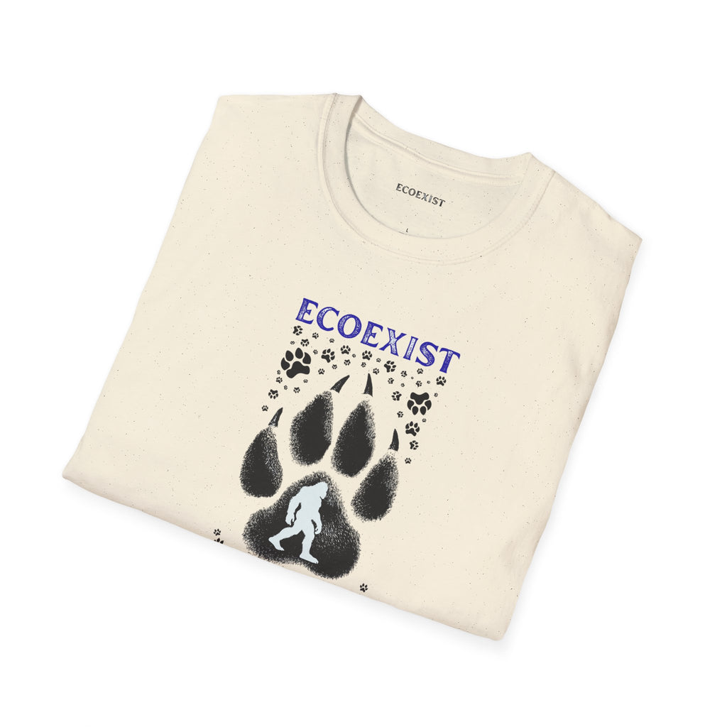 Ecoexist LifePaw Print T-Shirt — Wildlife Conservation Graphic Tee- Bigfoot