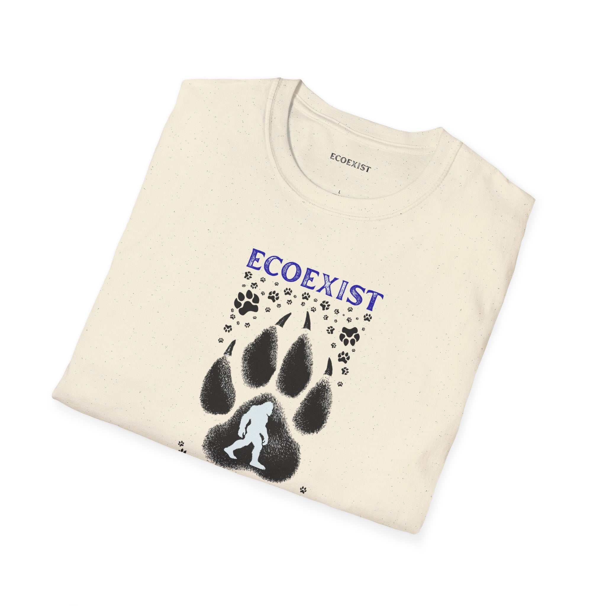Ecoexist LifePaw Print T-Shirt — Wildlife Conservation Graphic Tee- Bigfoot