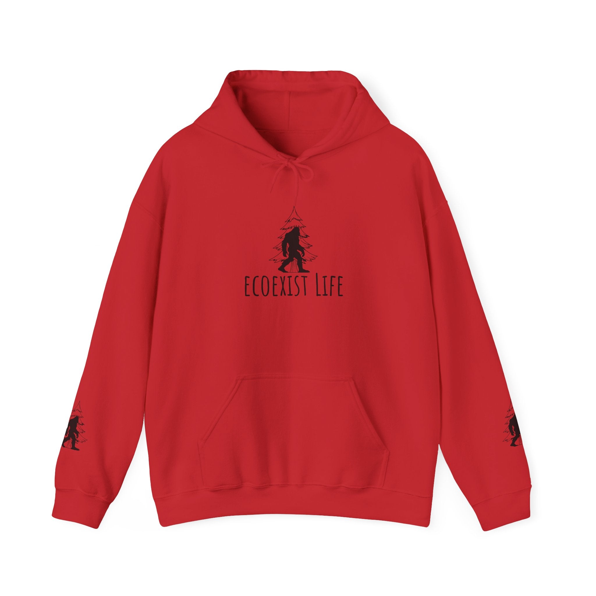 EcoExist Hoodie — "Livin' the Wild Life" Graphic Pullover