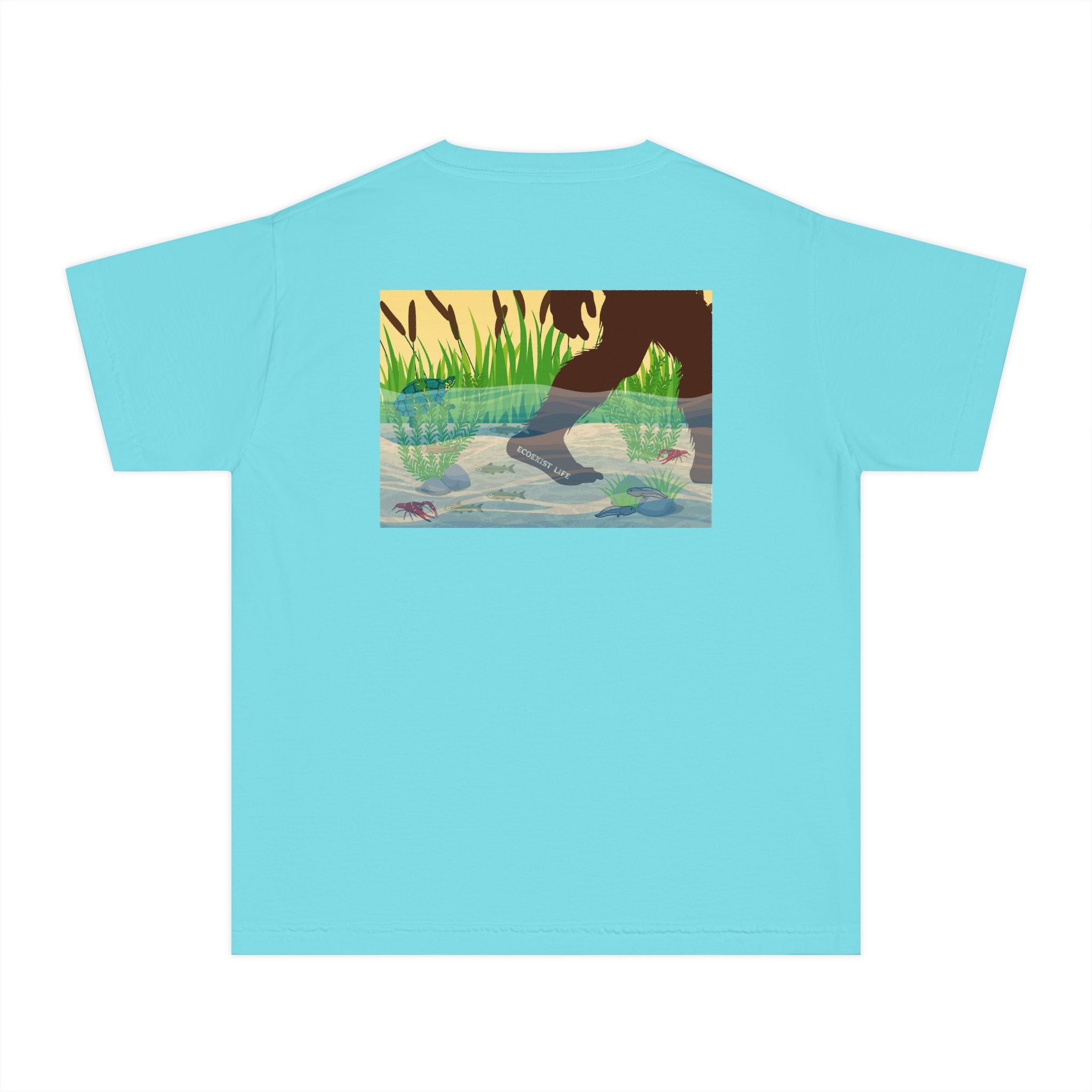 Ecoexist Life Youth Tee — 'Livin' the Wild Life' Pond Graphic