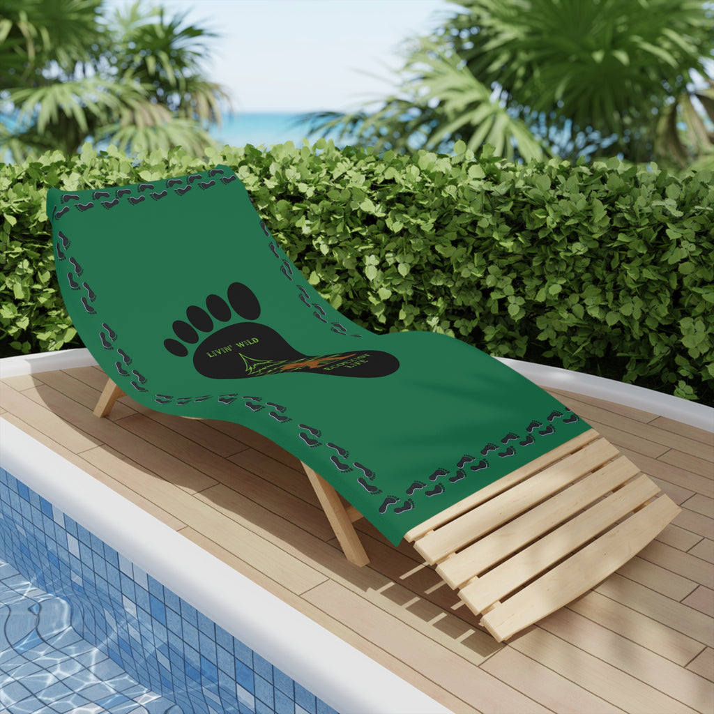 Bigfoot Forest Footprint Beach Towel — "Livin' Wild" Ecoexist Life