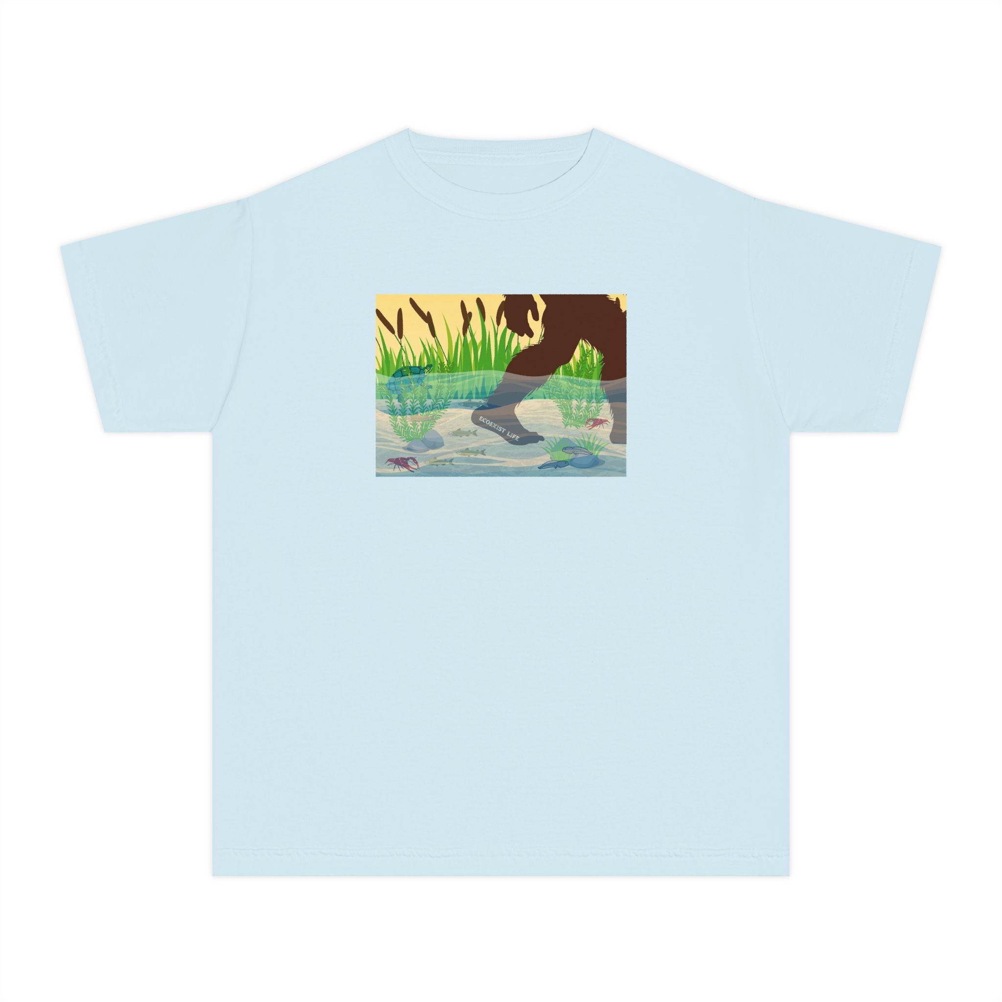 Youth Tee — 'Livin' the Wild Life' Duck Pond Graphic