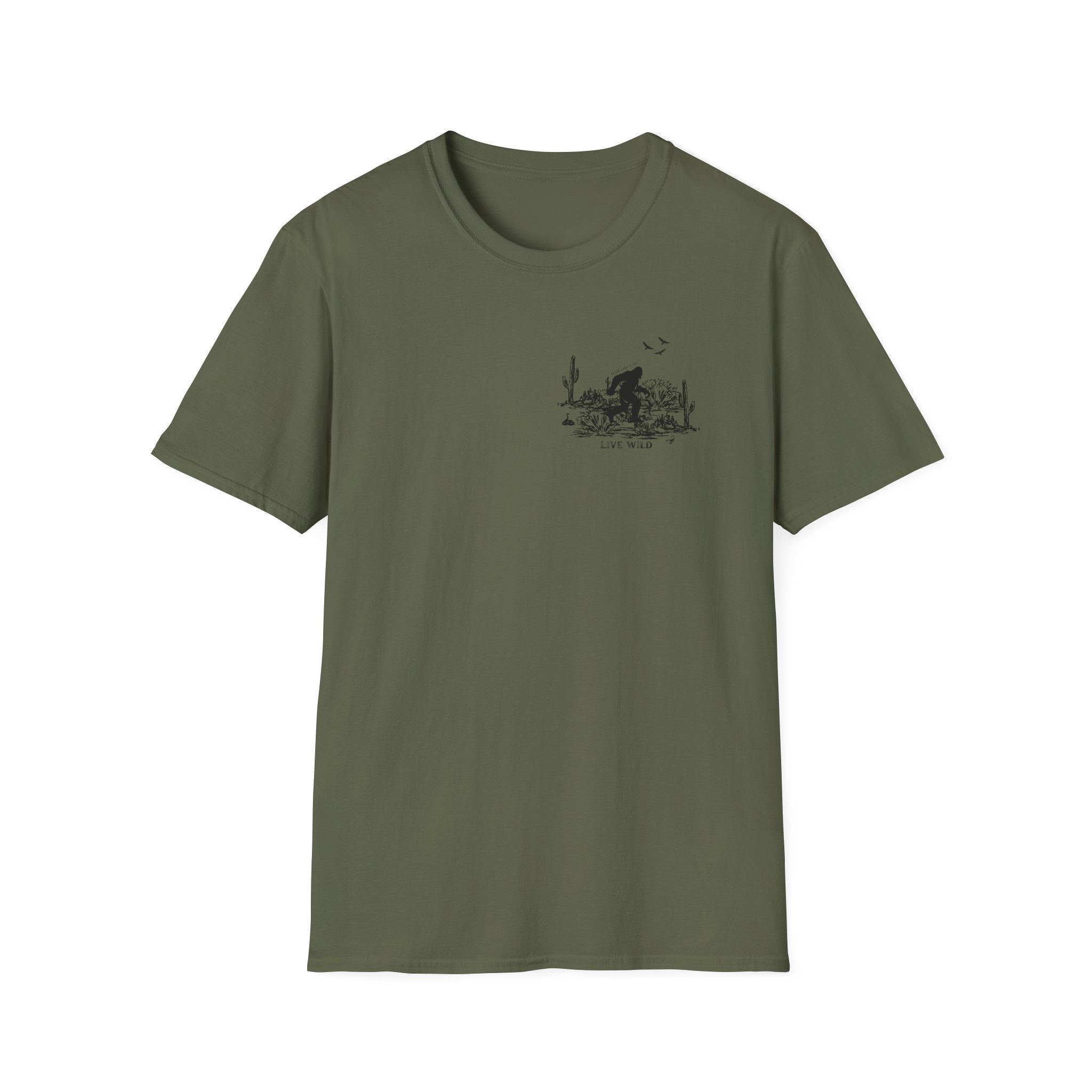 T‑Shirt — Desert Sasquatch Graphic Tee; ecoexist