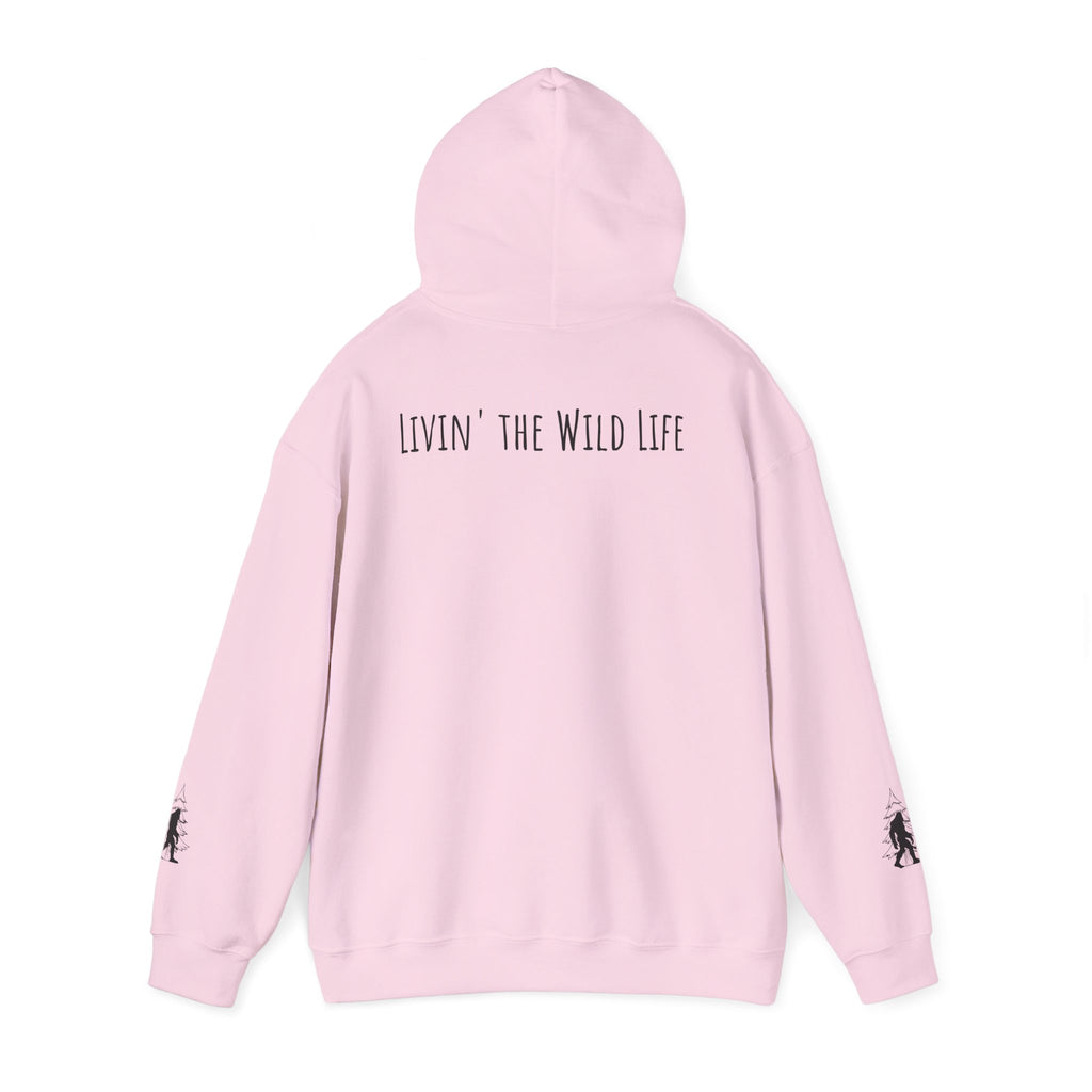 EcoExist Hoodie — "Livin' the Wild Life" Graphic Pullover