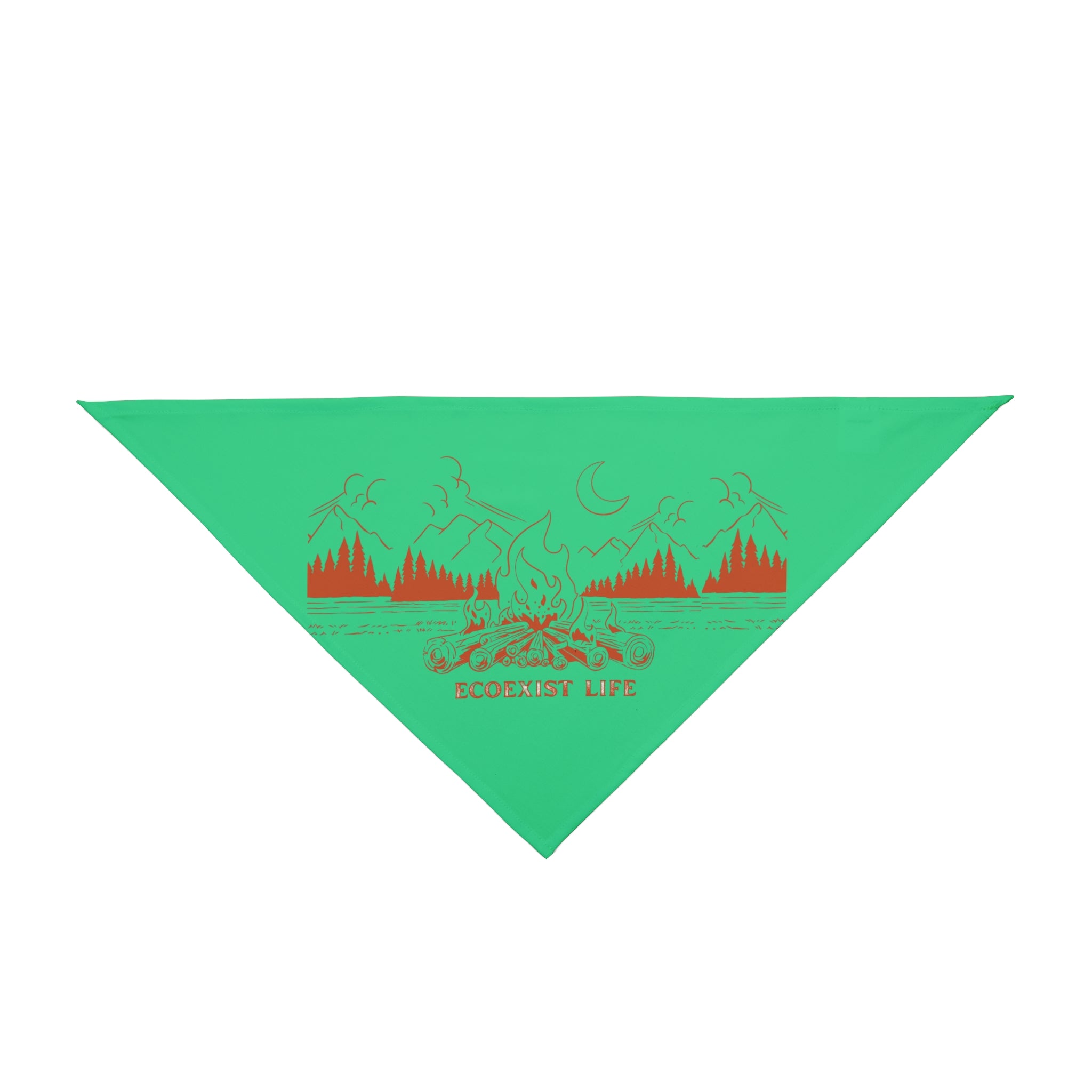 Pet Bandana — Scenic Campfire Dog Bandana-Ecoexist Life