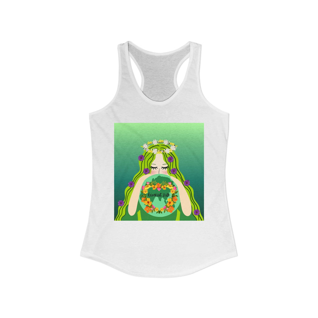 Women's Ideal Racerback Tank-Ecoexist Life Shirt