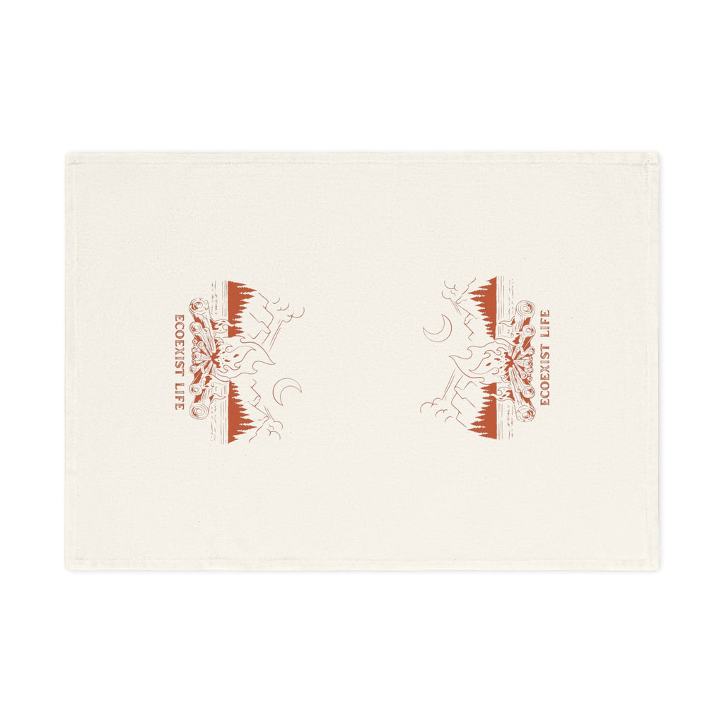 Ecoexist Life Cotton Tea Towel — Rustic Mountain & Moon Kitchen Towel