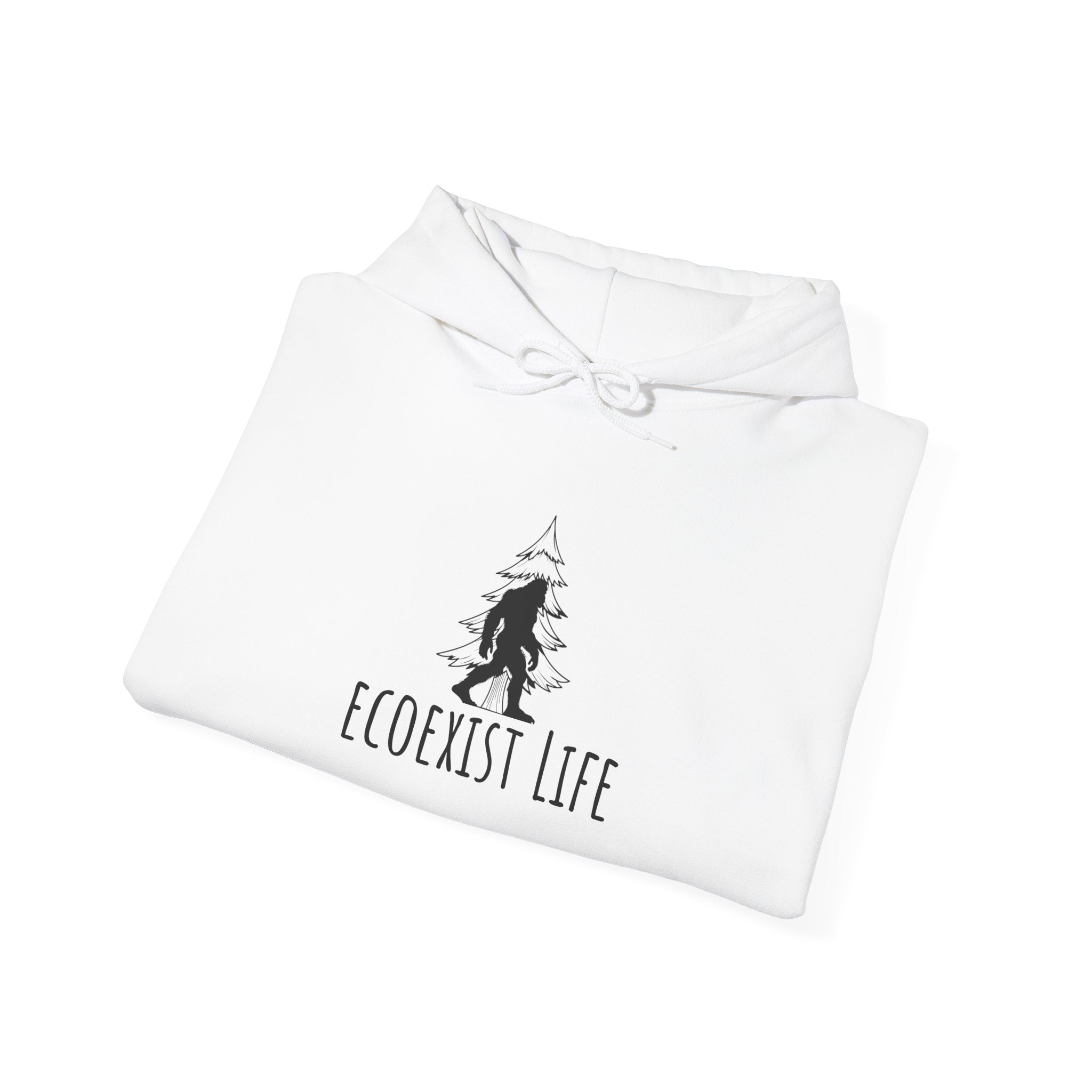 EcoExist Hoodie — "Livin' the Wild Life" Graphic Pullover