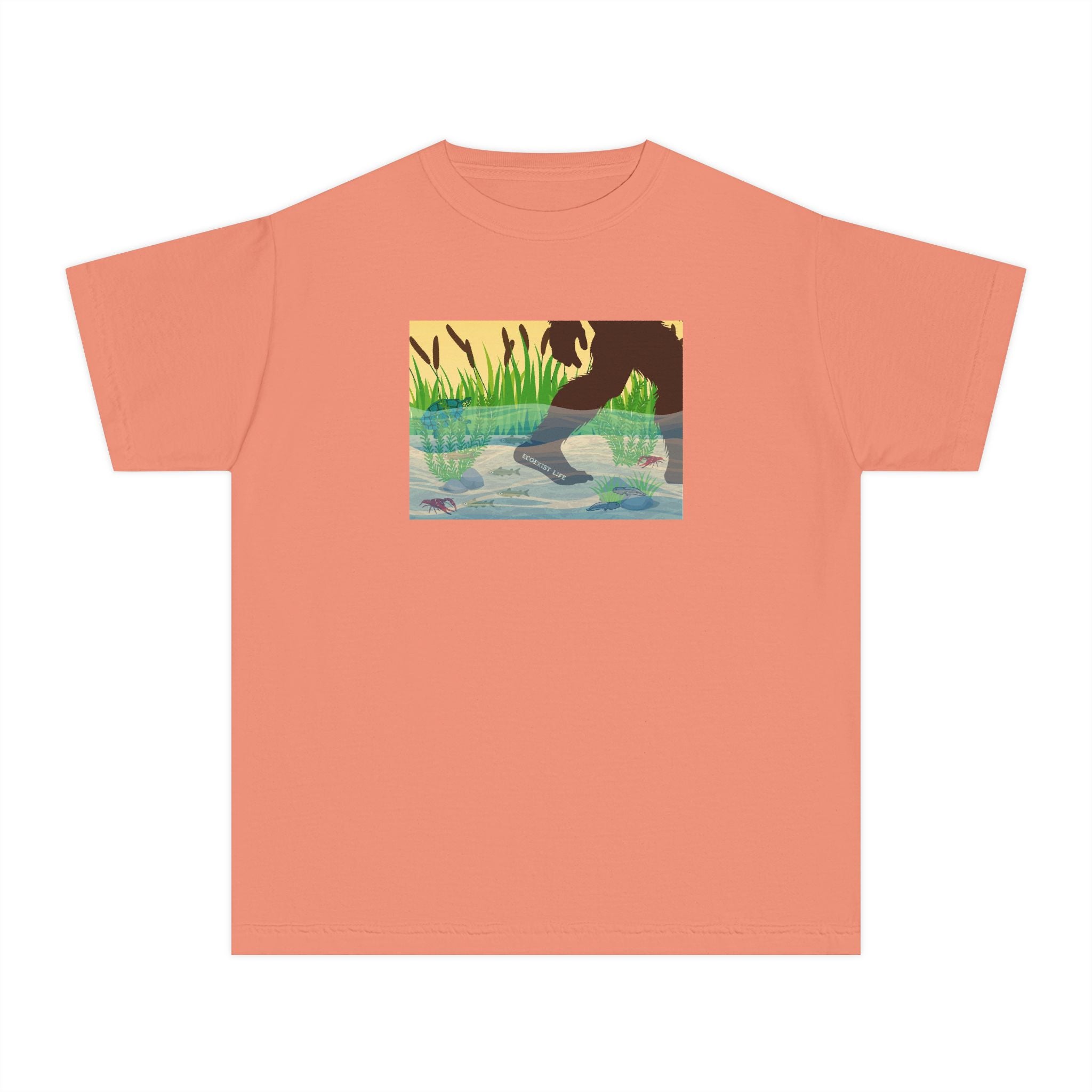Youth Tee — 'Livin' the Wild Life' Duck Pond Graphic