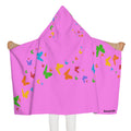 Youth Hooded Towel — Pastel Green Butterfly Trail Kids Beach & Bath Wrap--Ecoexist Life