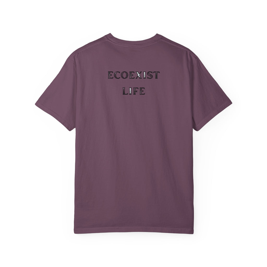 Bigfoot Eco-Trail T-Shirt — "ECOXIST" Front & "Livin' The Wild Life" Back