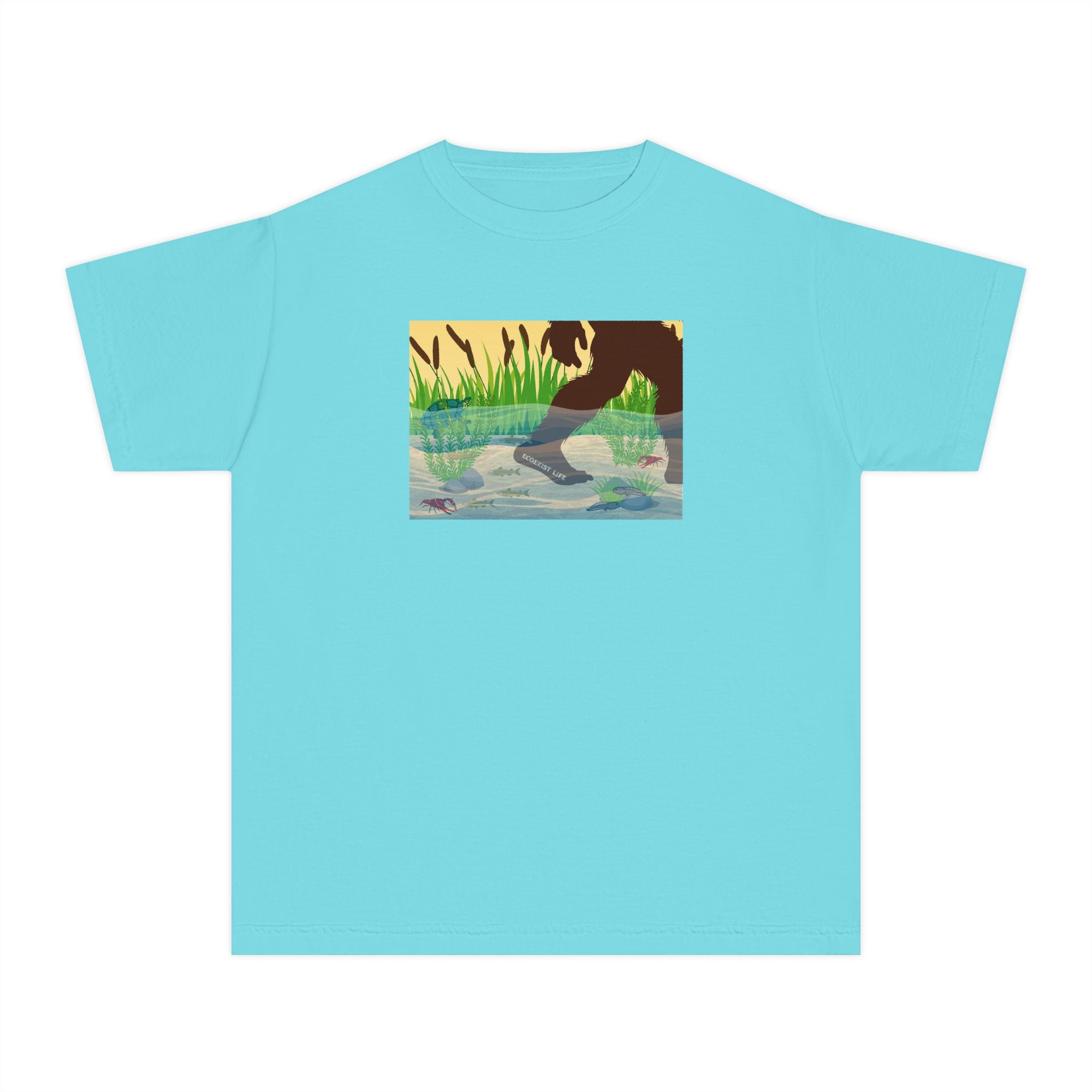 Youth Tee — 'Livin' the Wild Life' Duck Pond Graphic