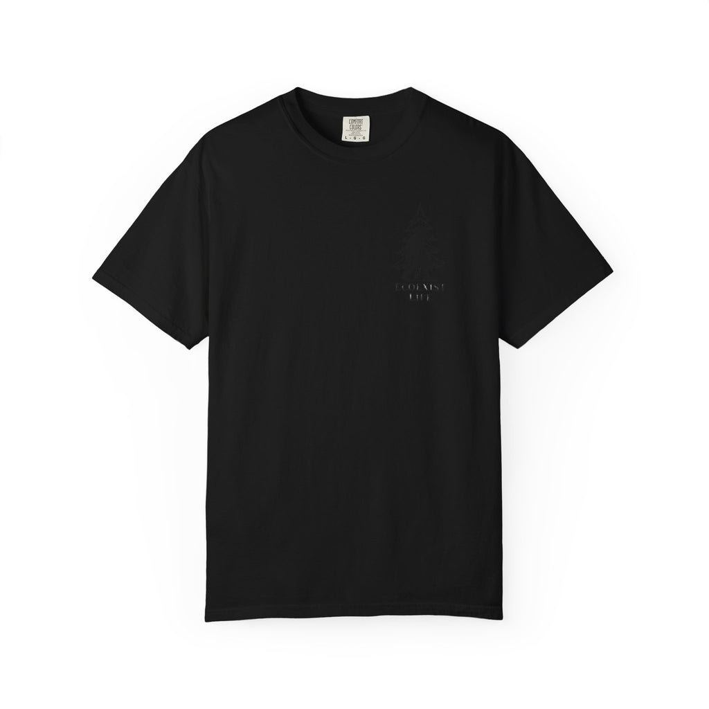 Bigfoot Eco-Trail T-Shirt — "ECOXIST" Front & "Livin' The Wild Life" Back