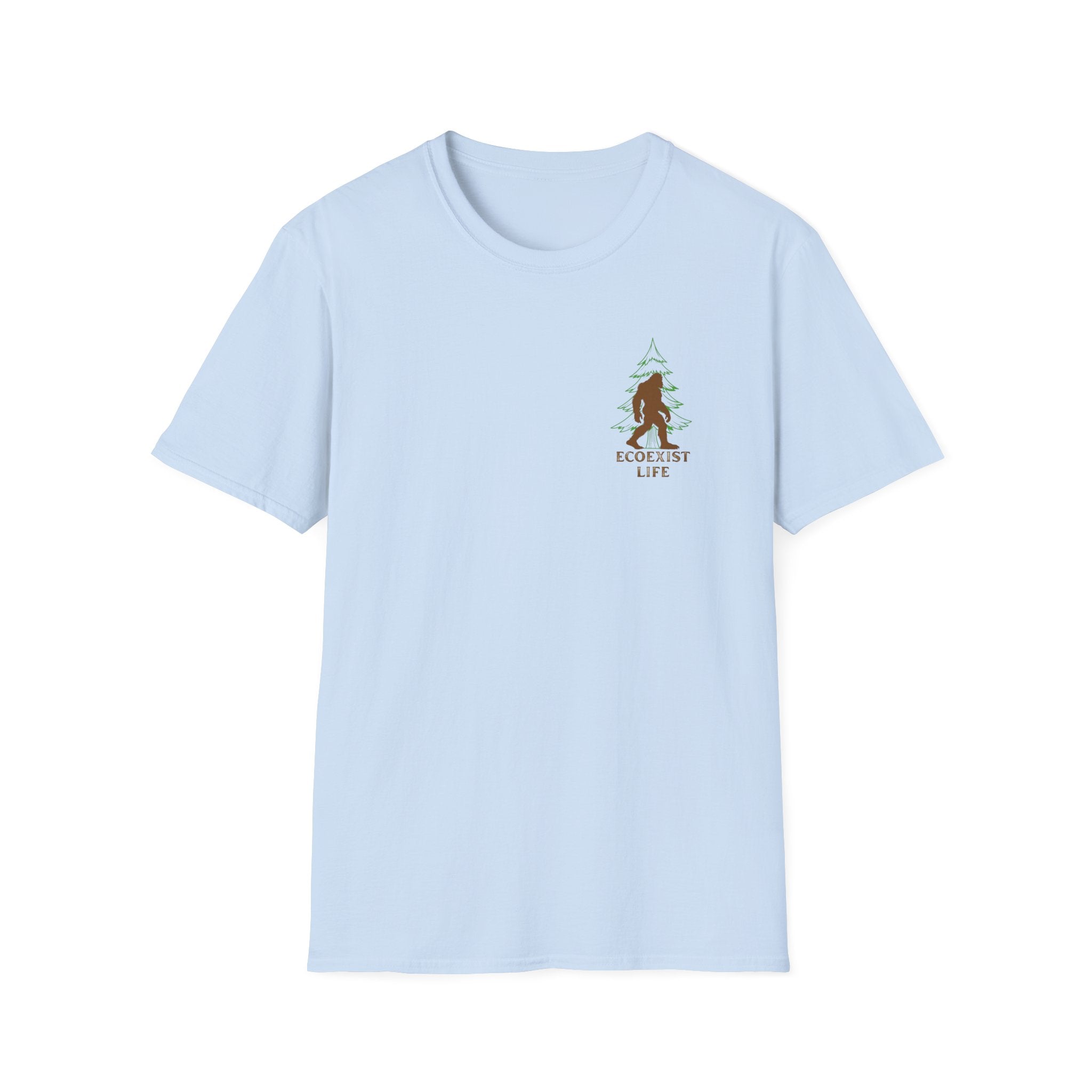 Ecoexist Sasquatch T‑Shirt — Nature Lover Bigfoot Graphic Tee