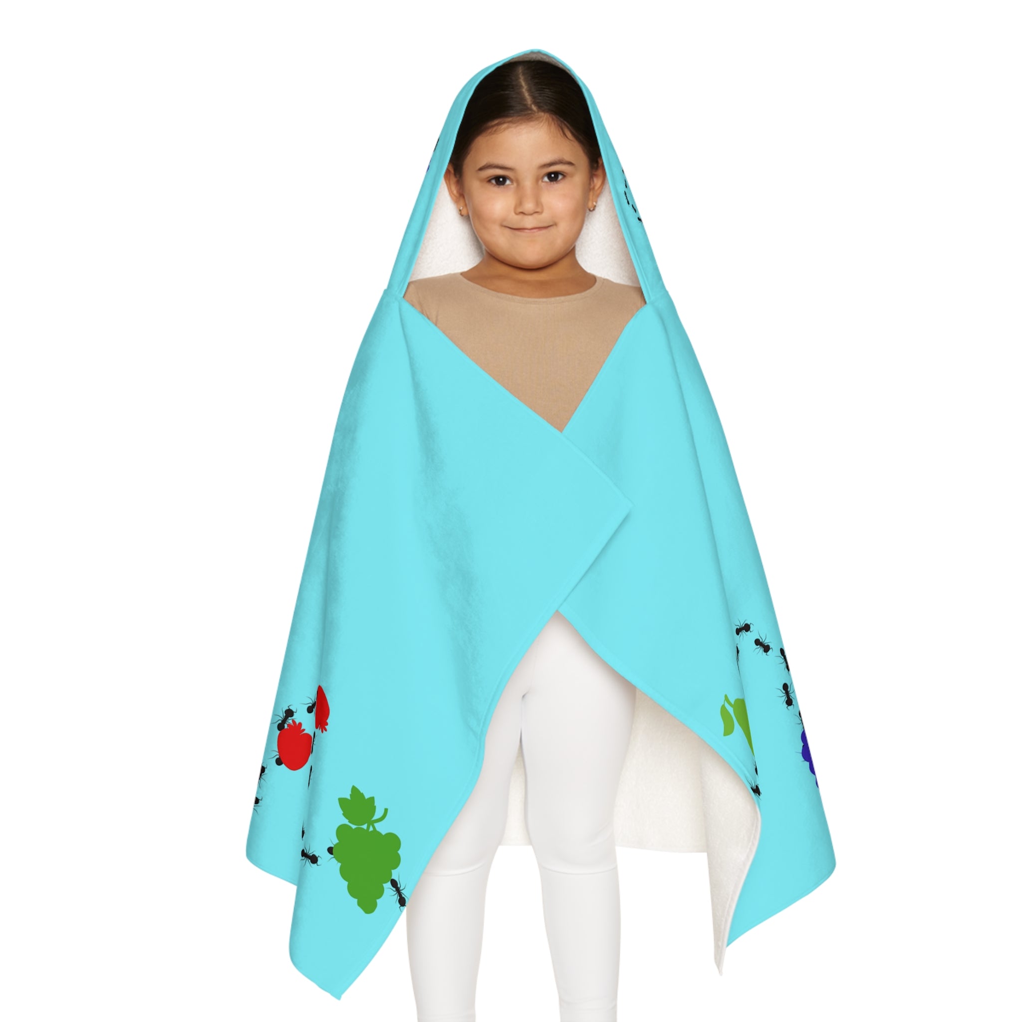 Youth Hooded Towel — 'Ecoexist Life' Colorful Sea Turtle Swim Wrap