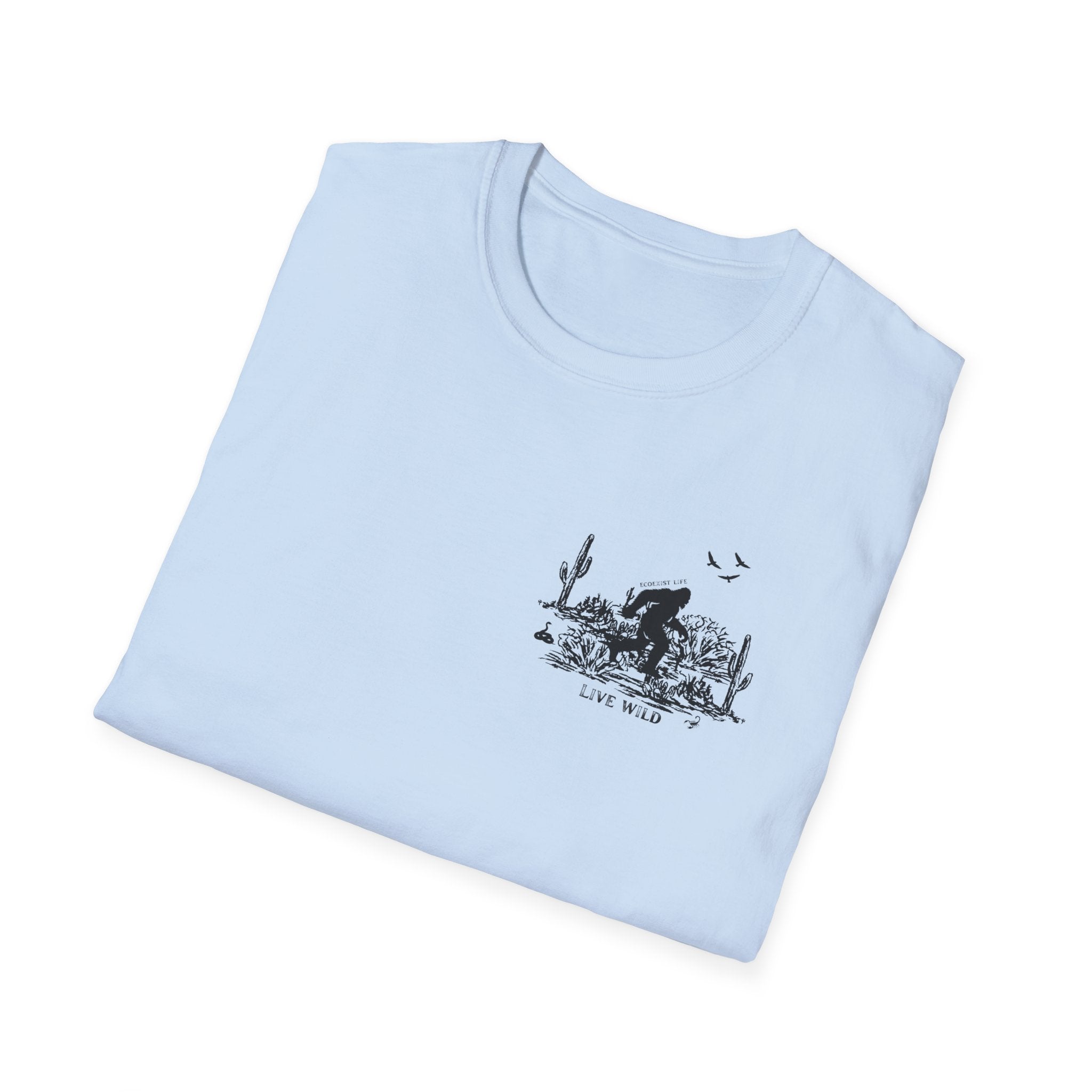 T‑Shirt — Desert Sasquatch Graphic Tee; ecoexist