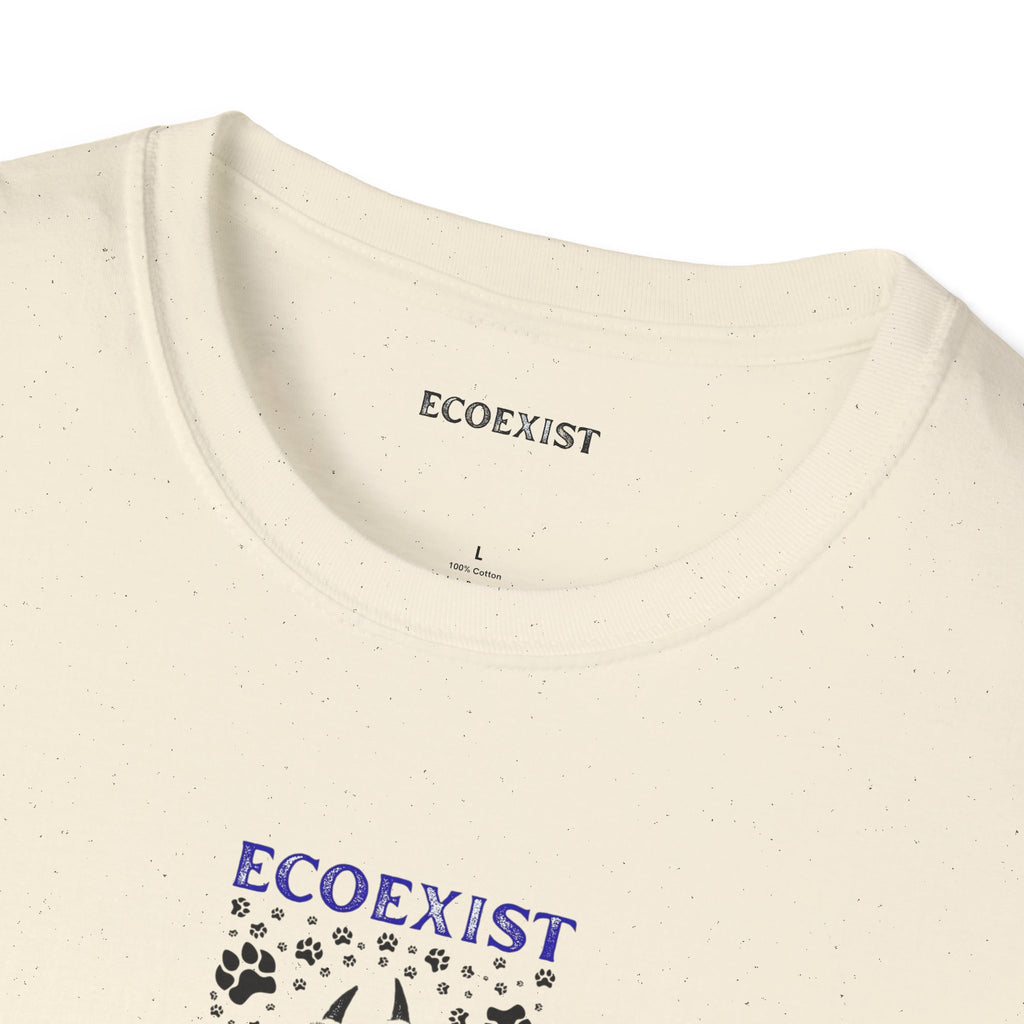 EcoExist Paw Print T-Shirt — Wildlife Conservation Graphic Tee