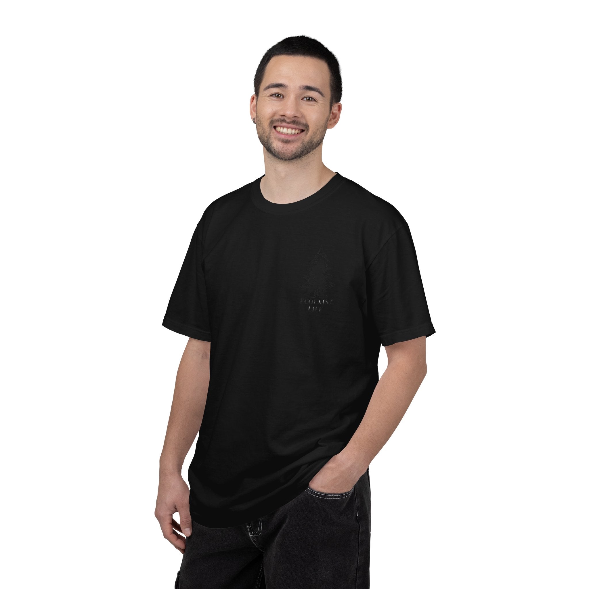 Bigfoot Eco-Trail T-Shirt — "ECOXIST" Front & "Livin' The Wild Life" Back