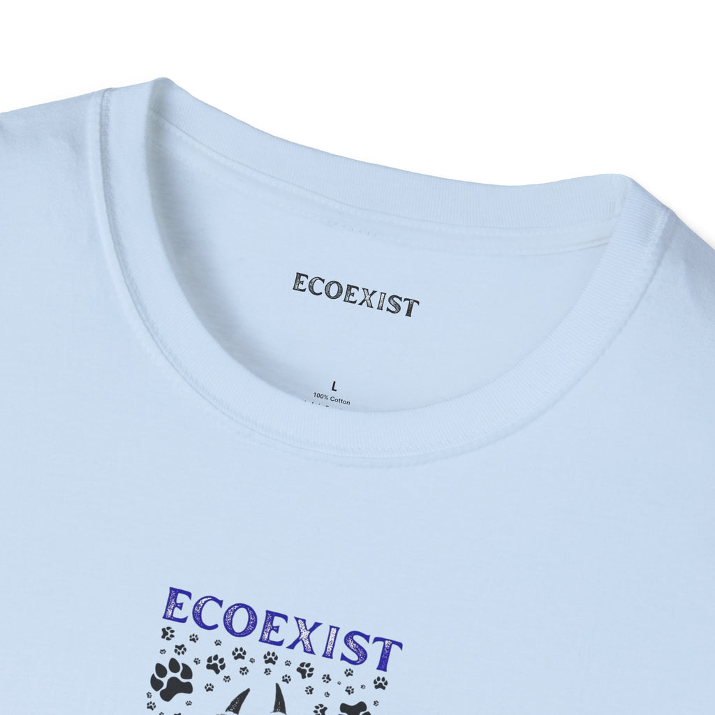 EcoExist Paw Print T-Shirt — Wildlife Conservation Graphic Tee