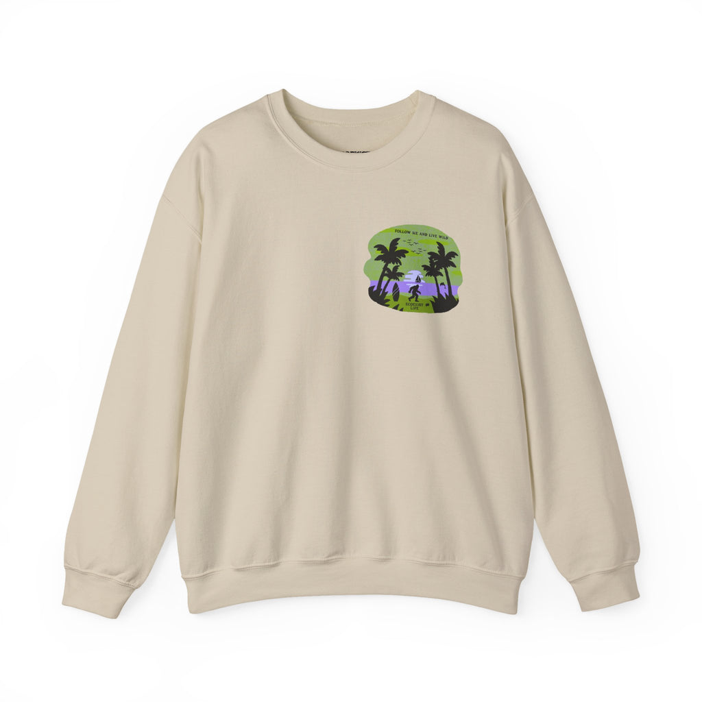 Tropical Sunset Crewneck Sweatshirt — Ecoexist Life