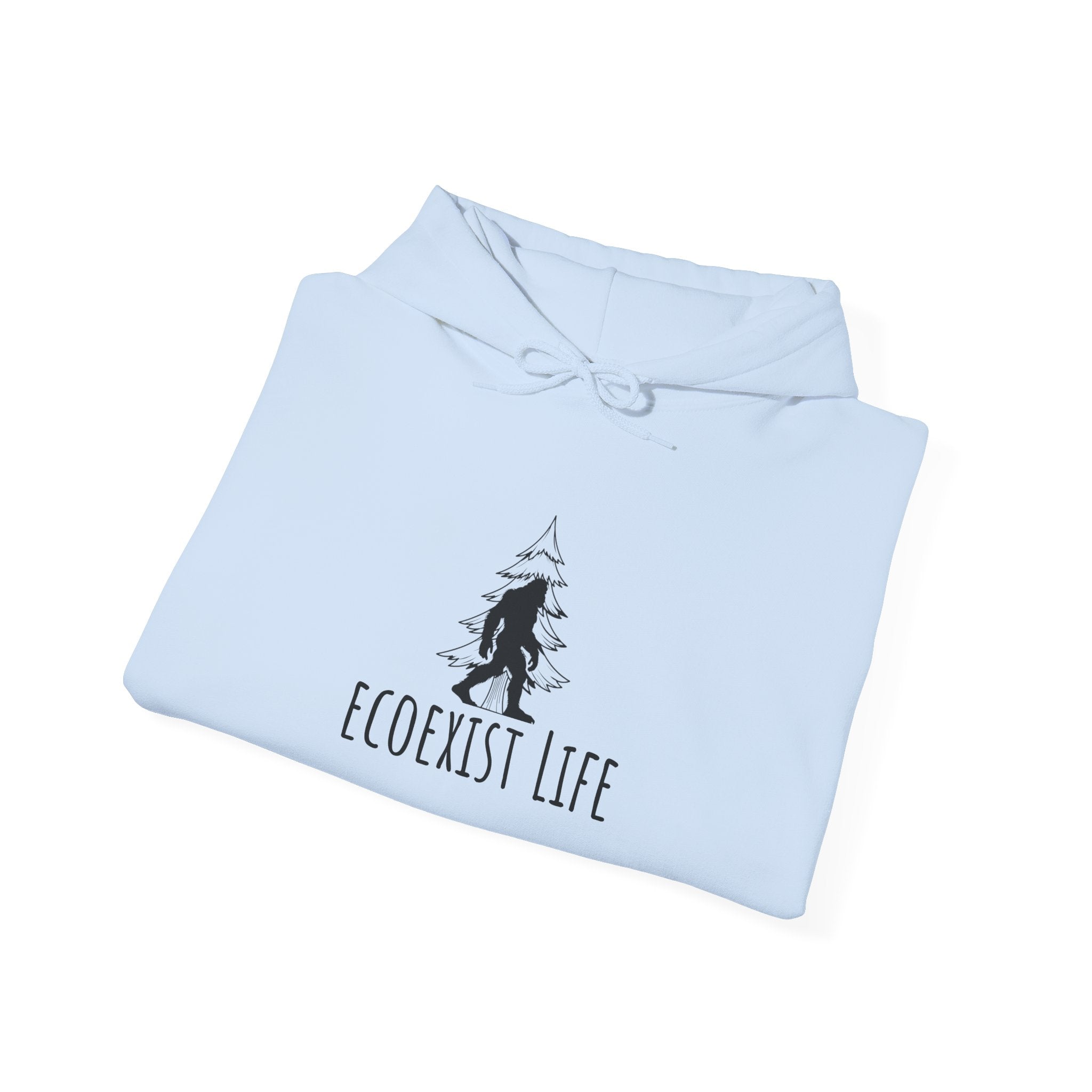 EcoExist Hoodie — "Livin' the Wild Life" Graphic Pullover