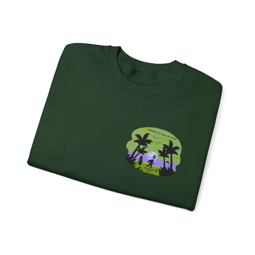 Tropical Sunset Crewneck Sweatshirt — Ecoexist Life