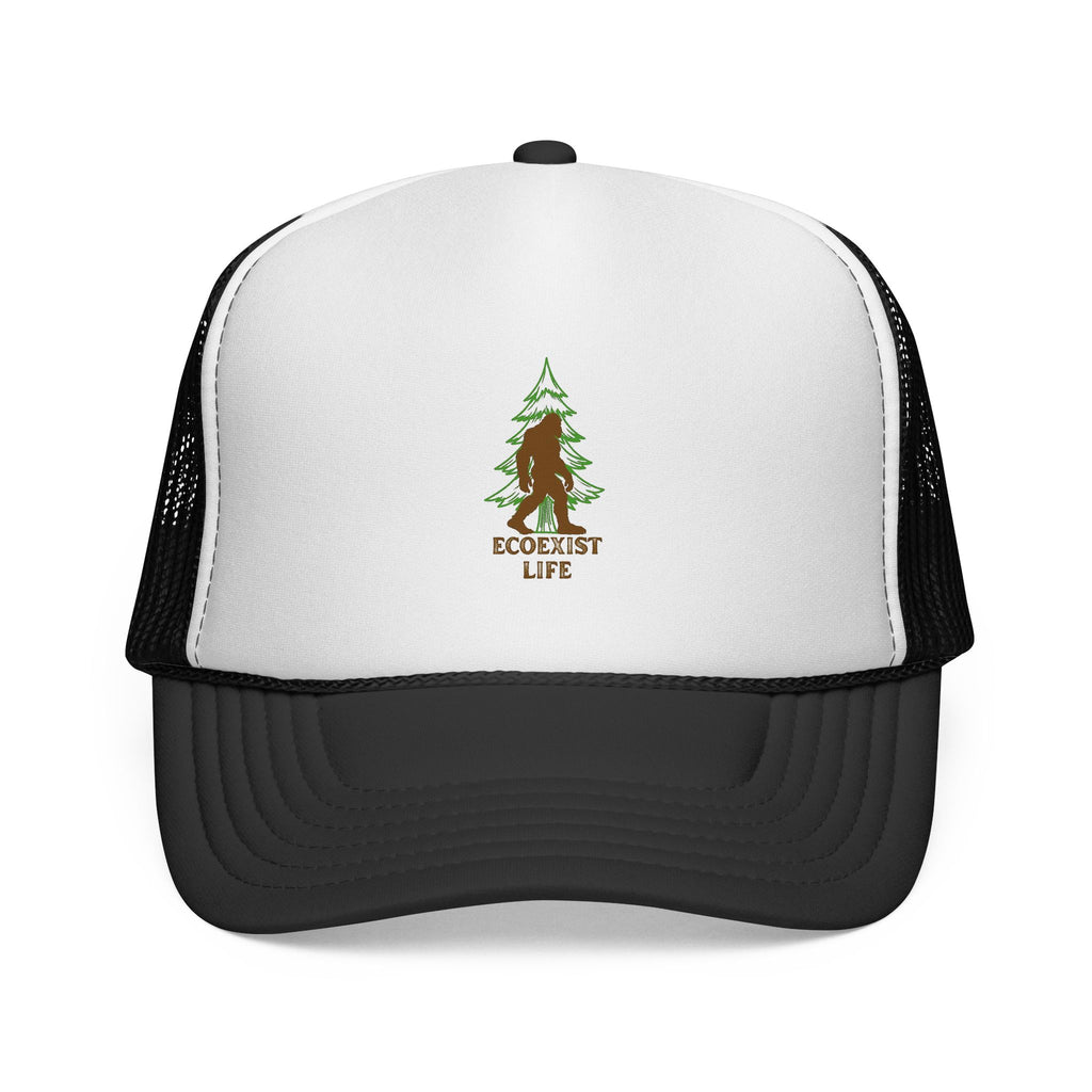 Bigfoot Forest Trucker Cap - Sasquatch Woodland Mesh Hat