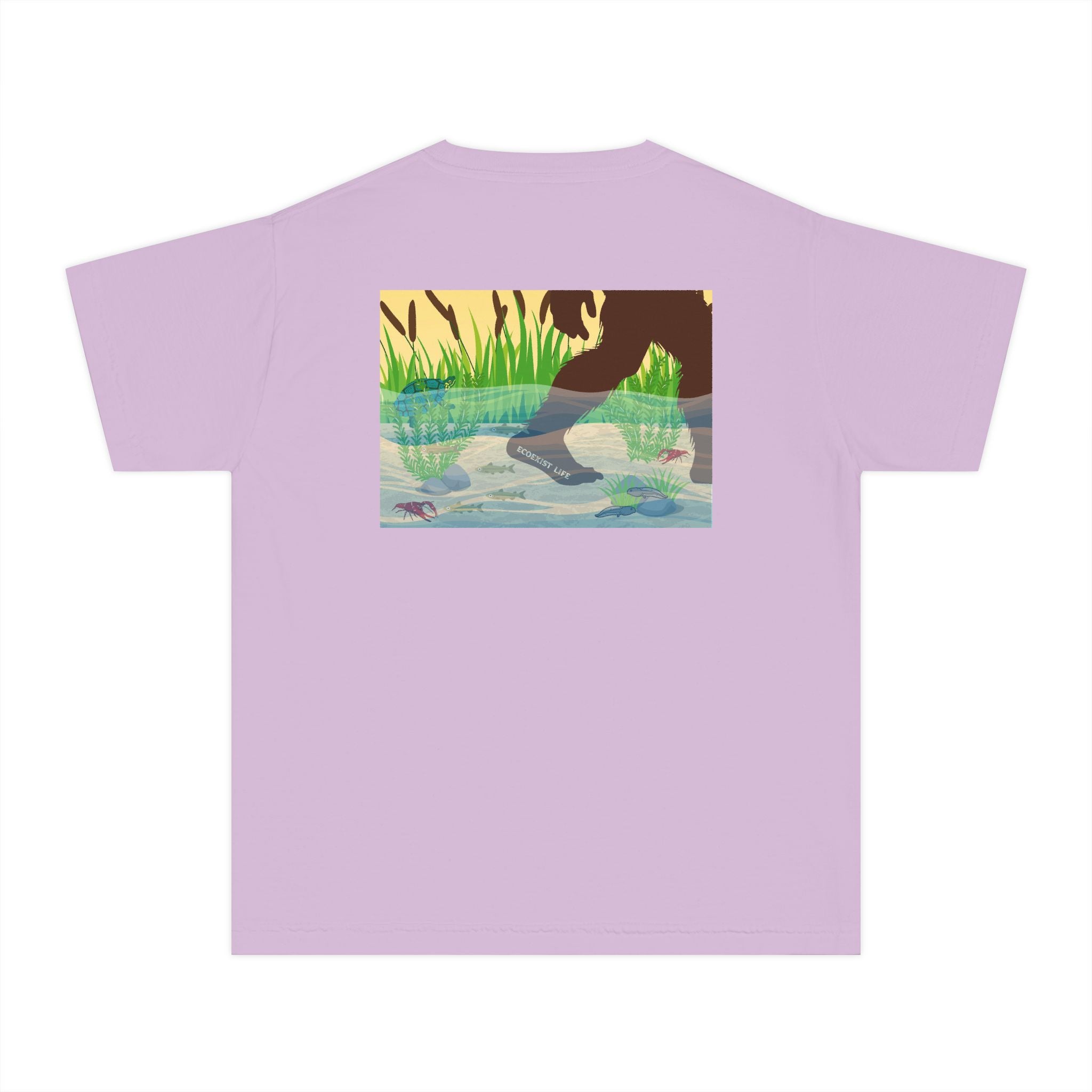 Ecoexist Life Youth Tee — 'Livin' the Wild Life' Pond Graphic
