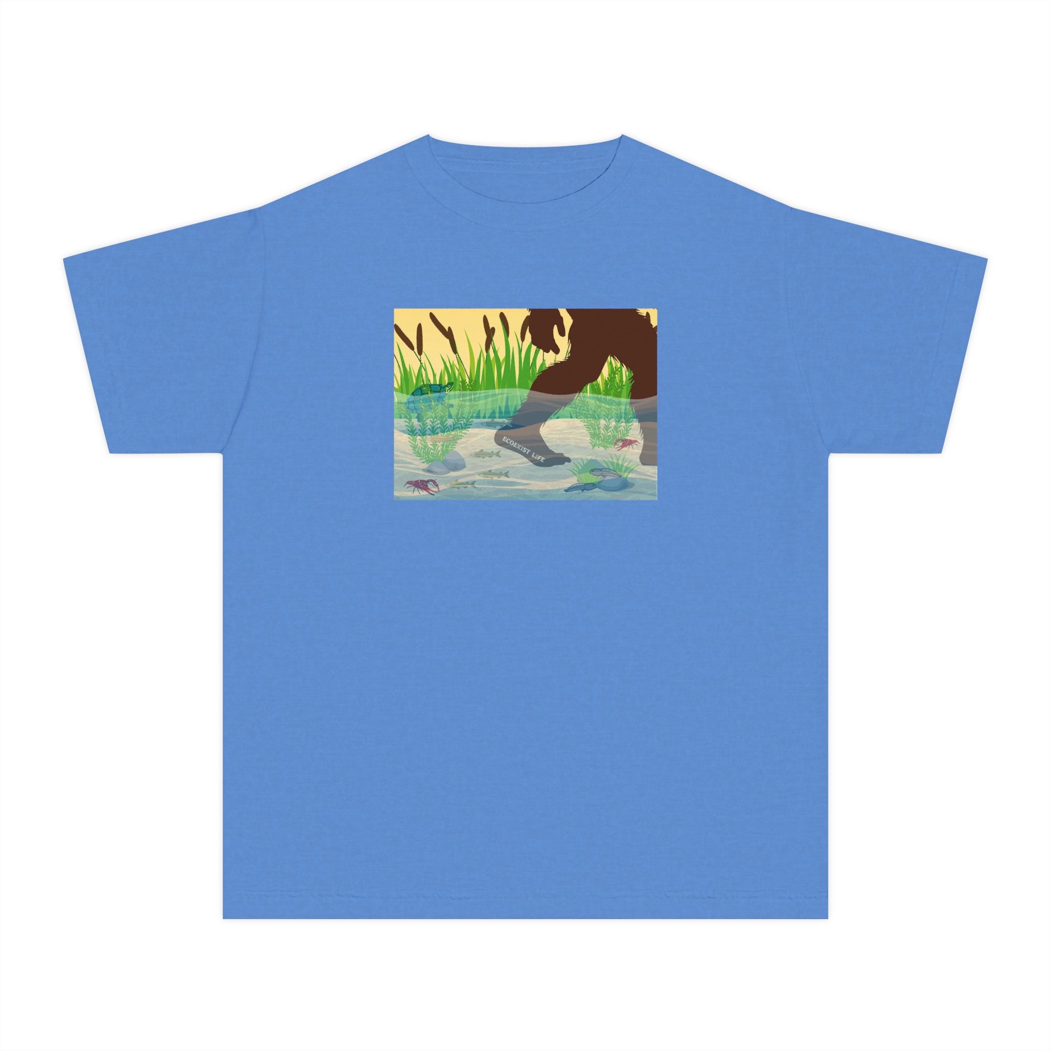 Youth Tee — 'Livin' the Wild Life' Duck Pond Graphic