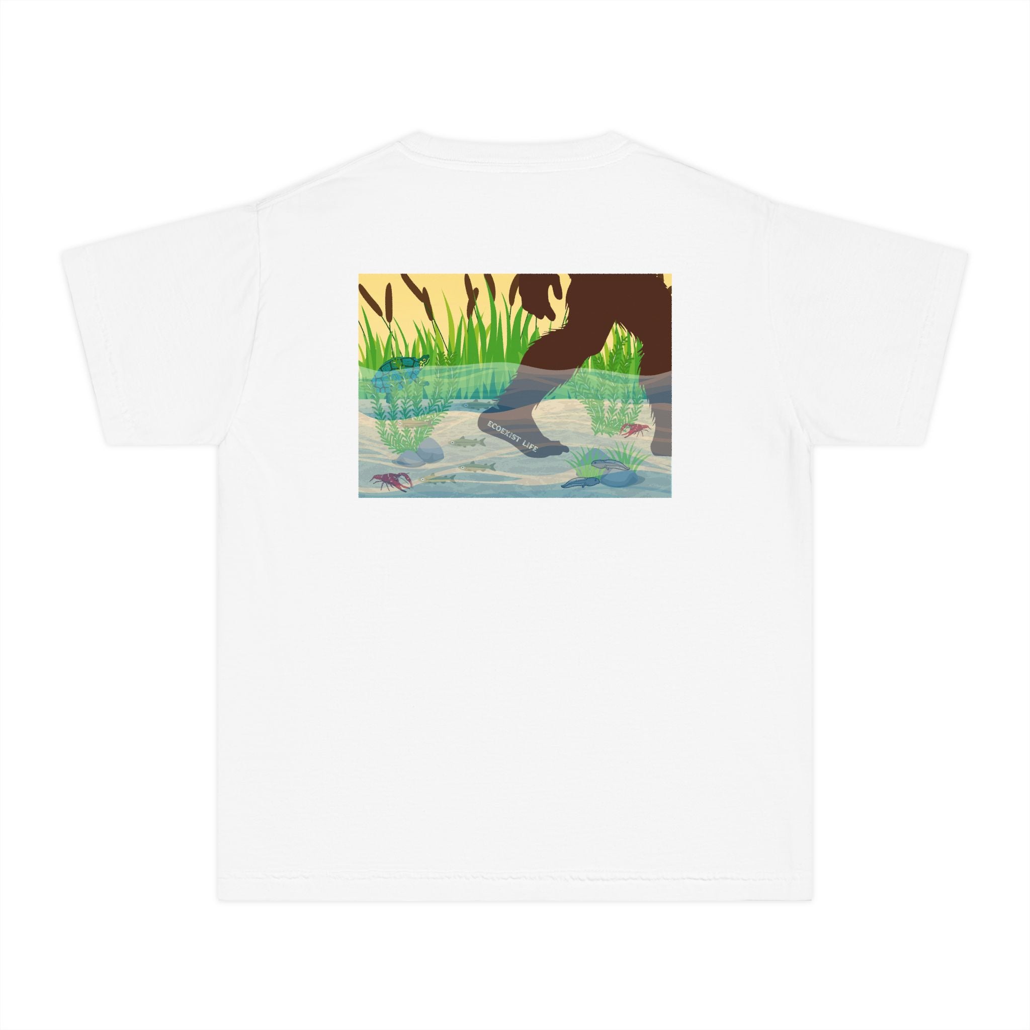 Ecoexist Life Youth Tee — 'Livin' the Wild Life' Pond Graphic